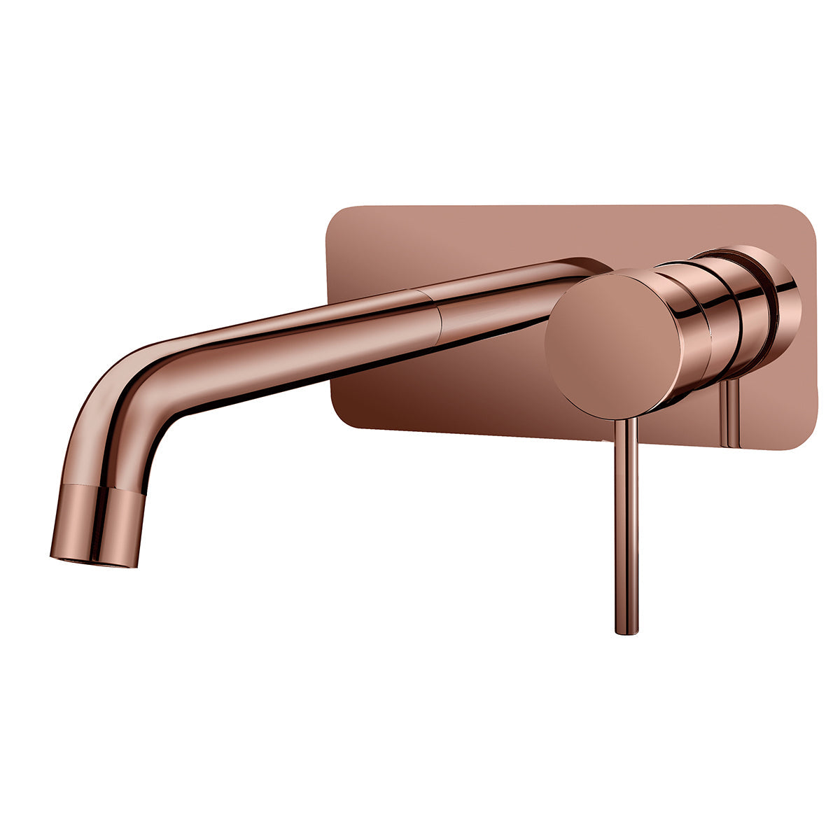 HELLYCAR IDEAL WALL MIXER WITH OUTLET 209MM ROSE GOLD | Austpek Bathrooms