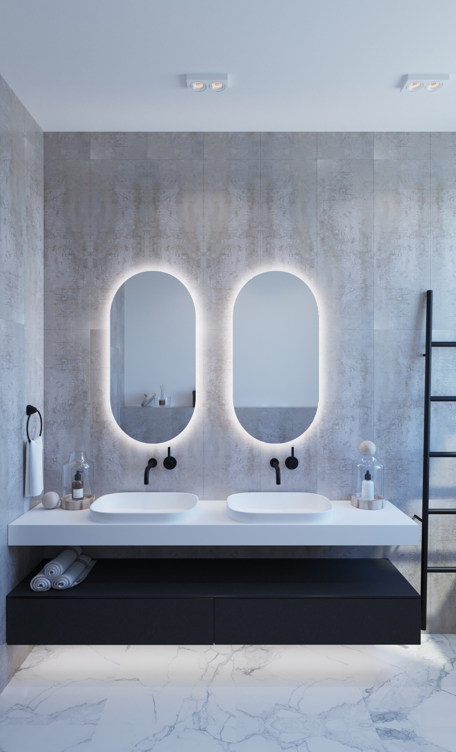 Led deals mirror range