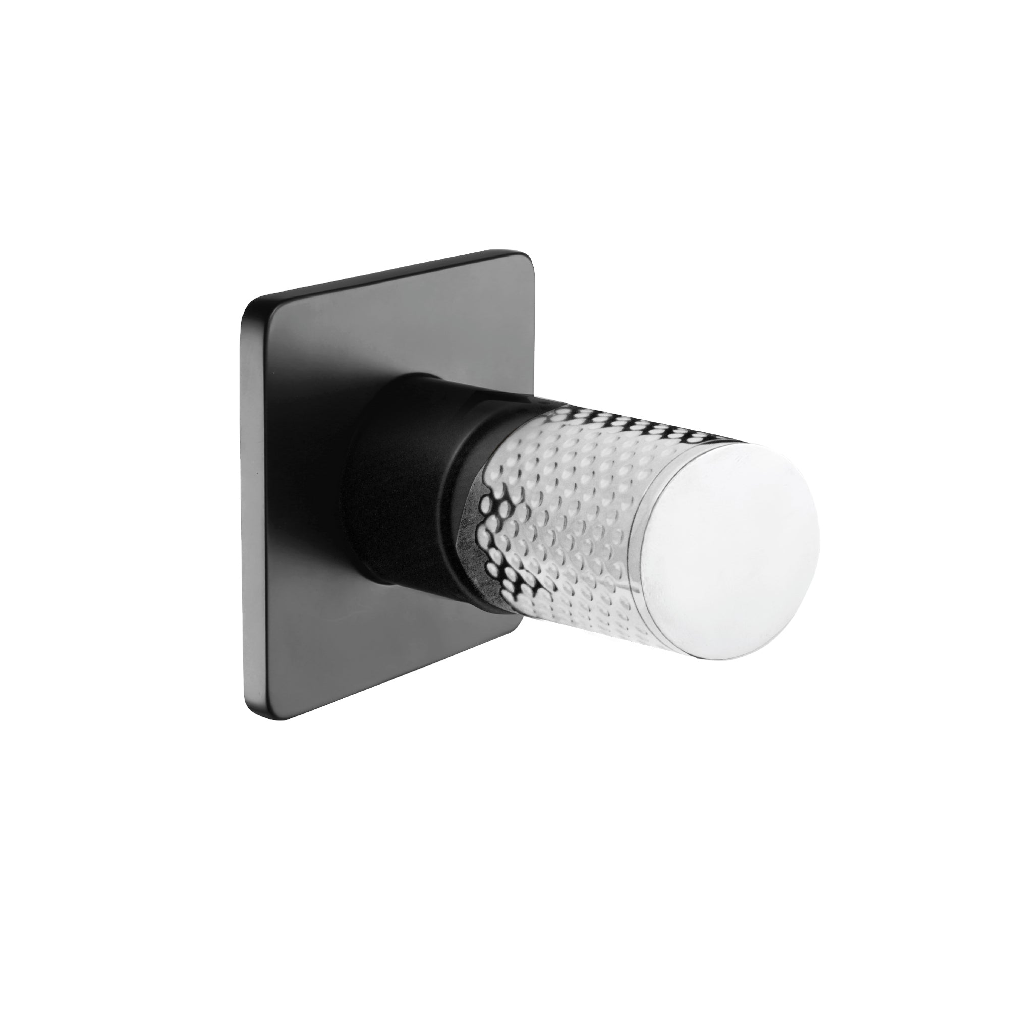 LINKWARE GABE WALL MIXER MATTE BLACK AND CHROME | Austpek Bathrooms