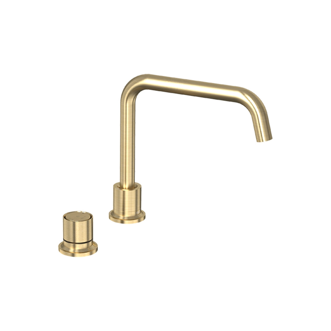 FELTON TATE DIGITAL DECK MOUNTED MIXER BRUSHED GOLD | Austpek Bathrooms