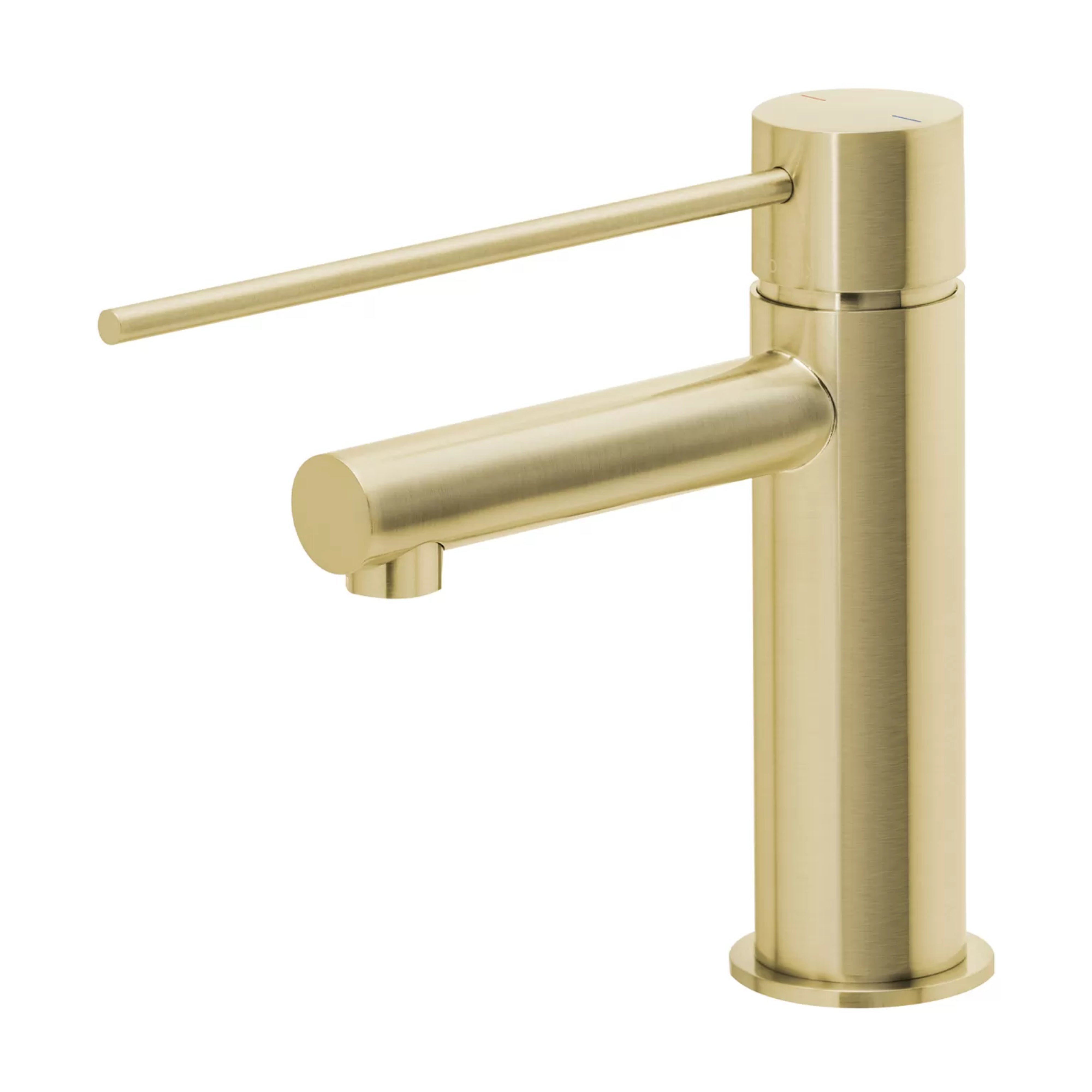 PHOENIX VIVID SLIMLINE BASIN MIXER WITH EXTENDED LEVER 166MM BRUSHED GOLD