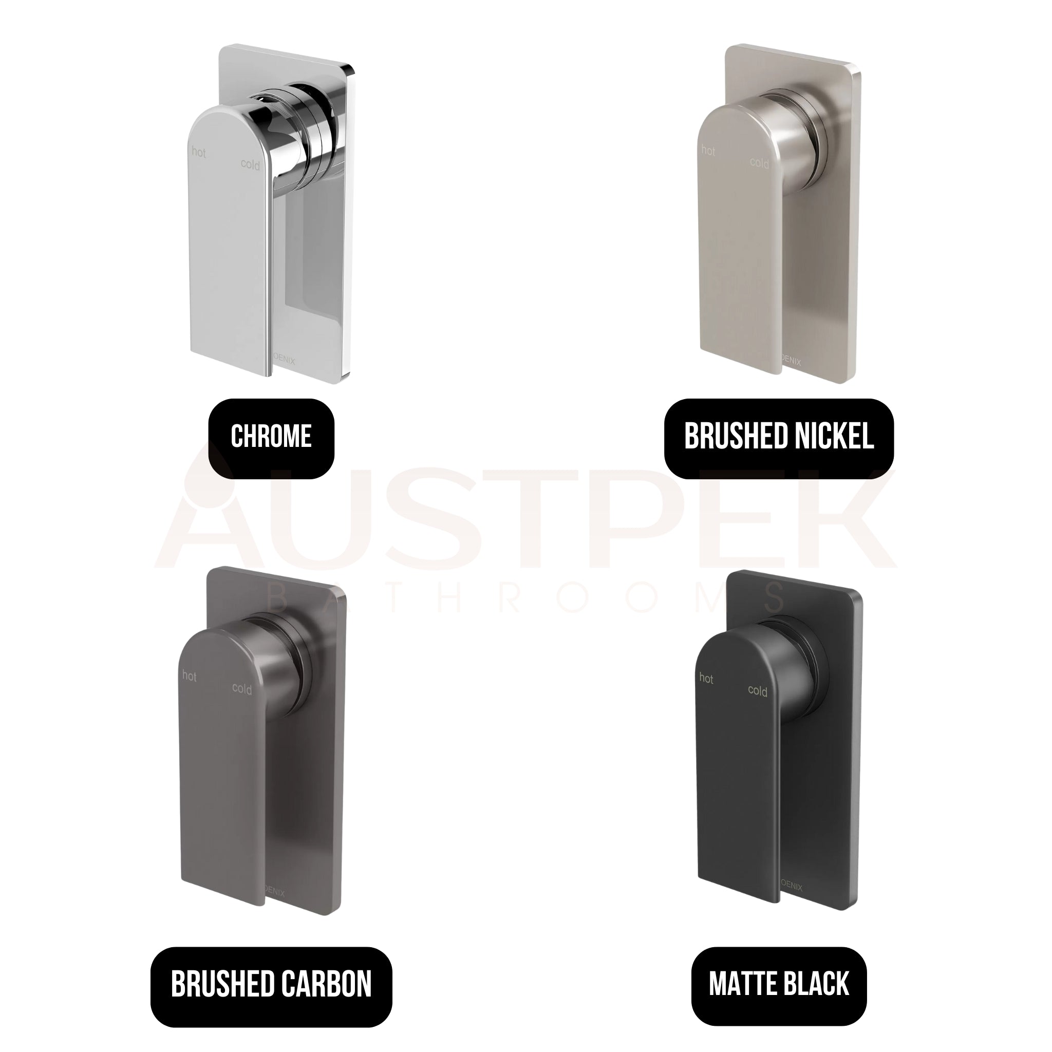 PHOENIX TEEL SWITCHMIX SHOWER AND WALL MIXER MATTE BLACK