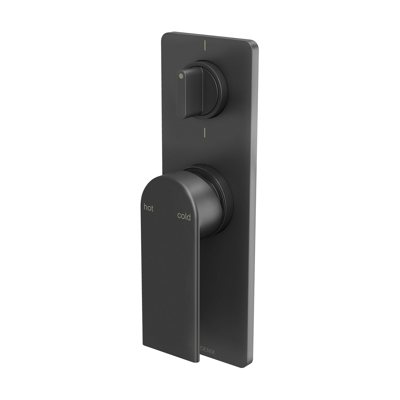 PHOENIX TEEL SWITCHMIX SHOWER / BATH DIVERTER MIXER FIT-OFF AND ROUGH-IN KIT 180MM MATTE BLACK