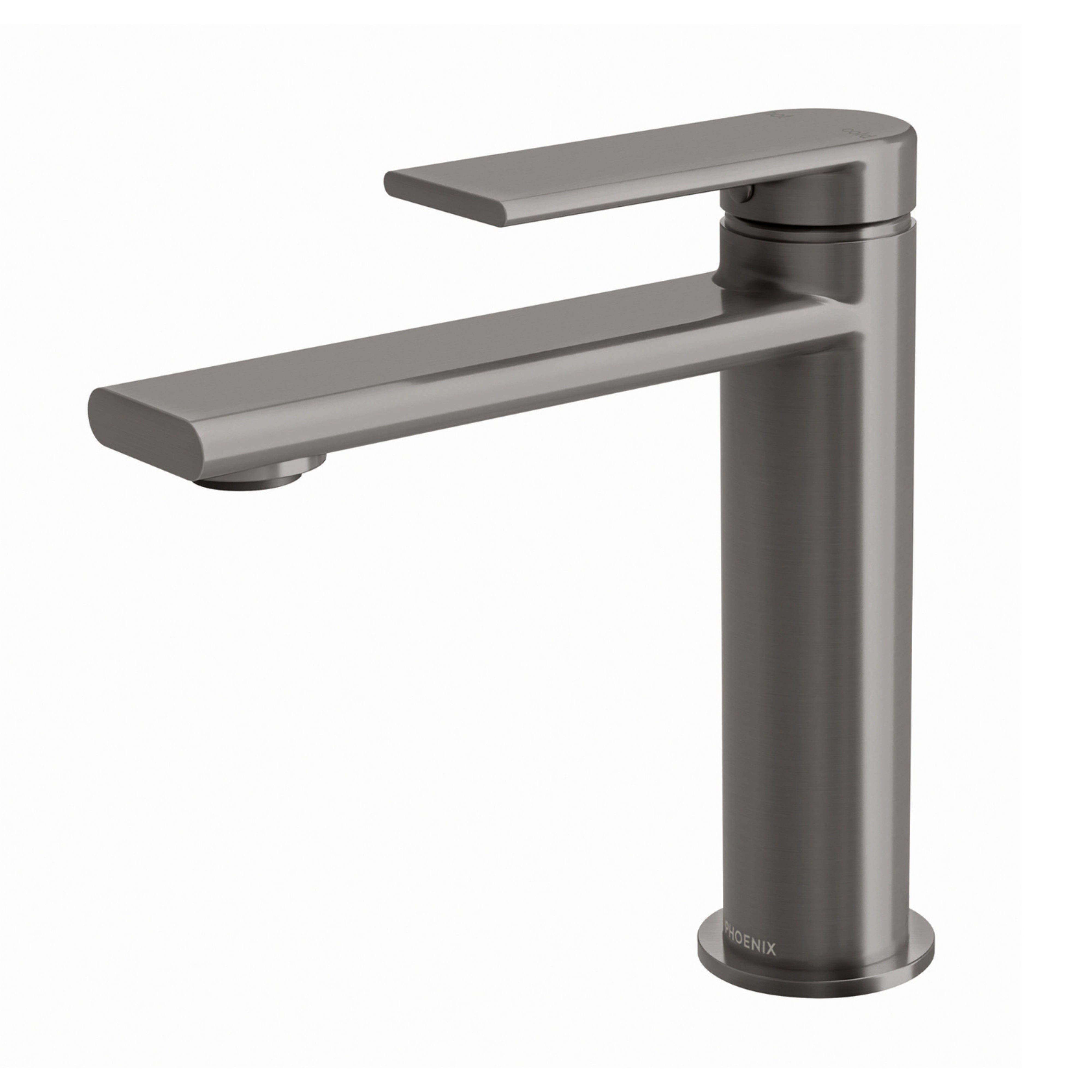 PHOENIX TEEL BASIN MIXER BRUSHED CARBON