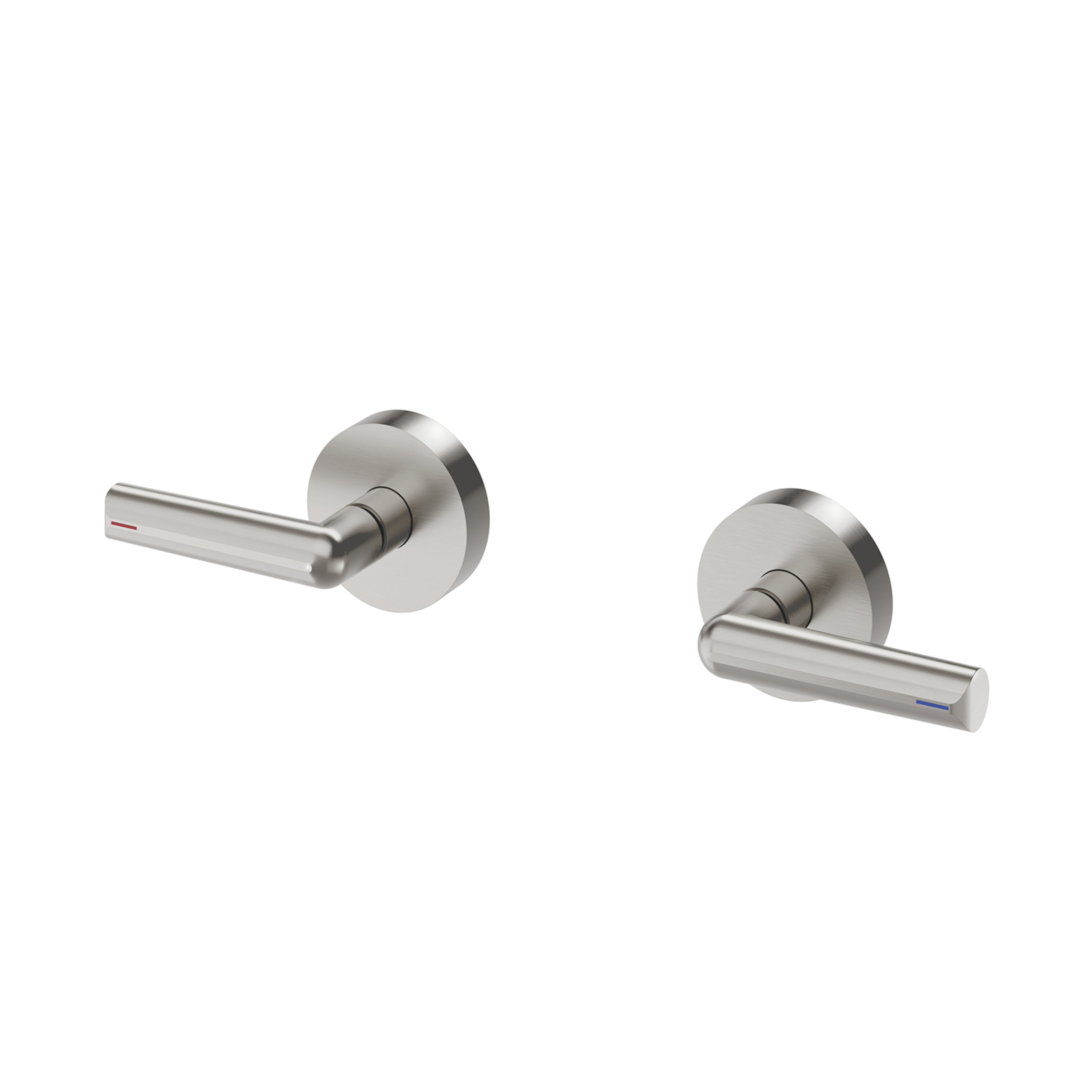 PHOENIX VIVID SLIMLINE PLUS LEVER WALL TOP ASSEMBLIES BRUSHED NICKEL