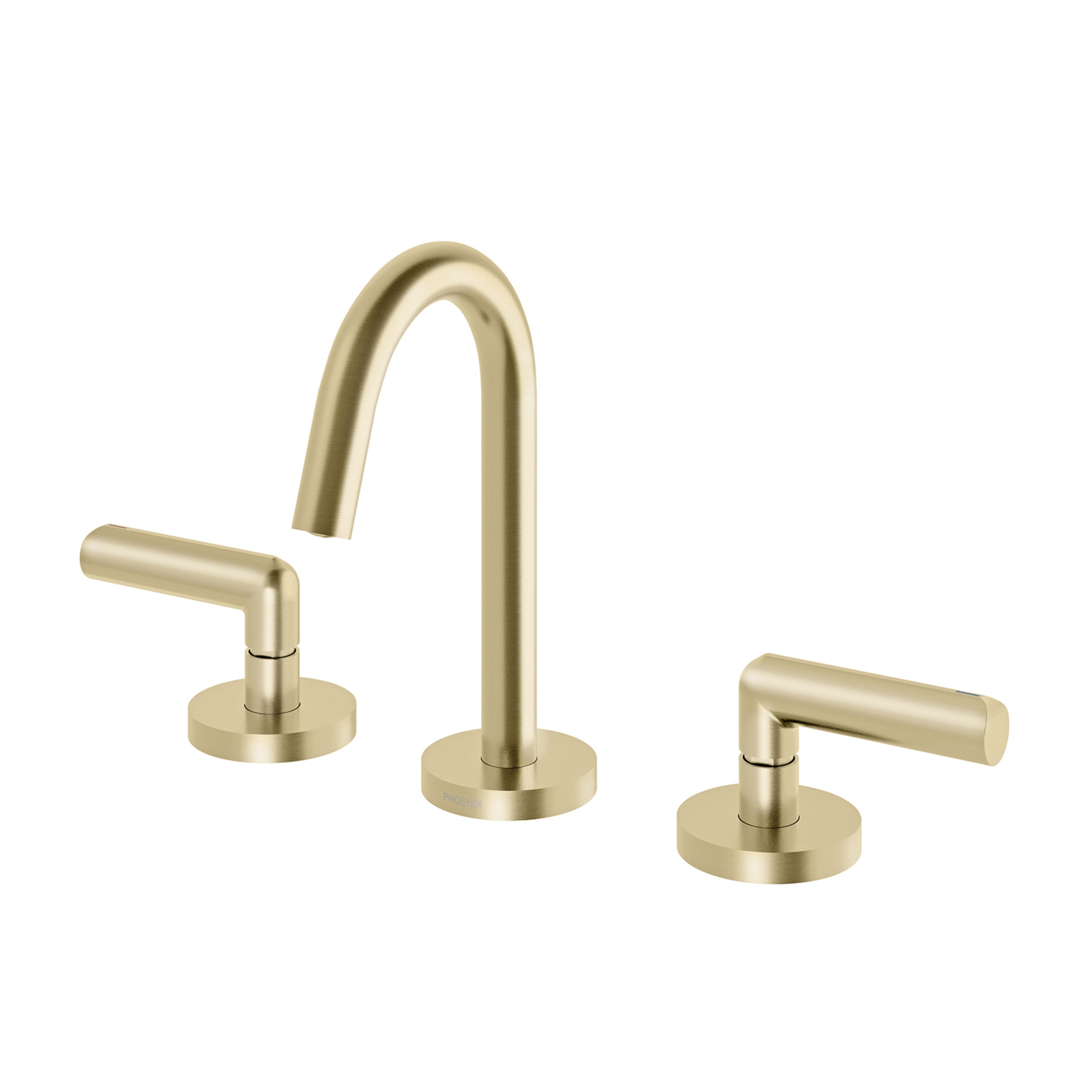 PHOENIX VIVID SLIMLINE PLUS THREE-PIECE LEVER BASIN SET BRUSHED GOLD