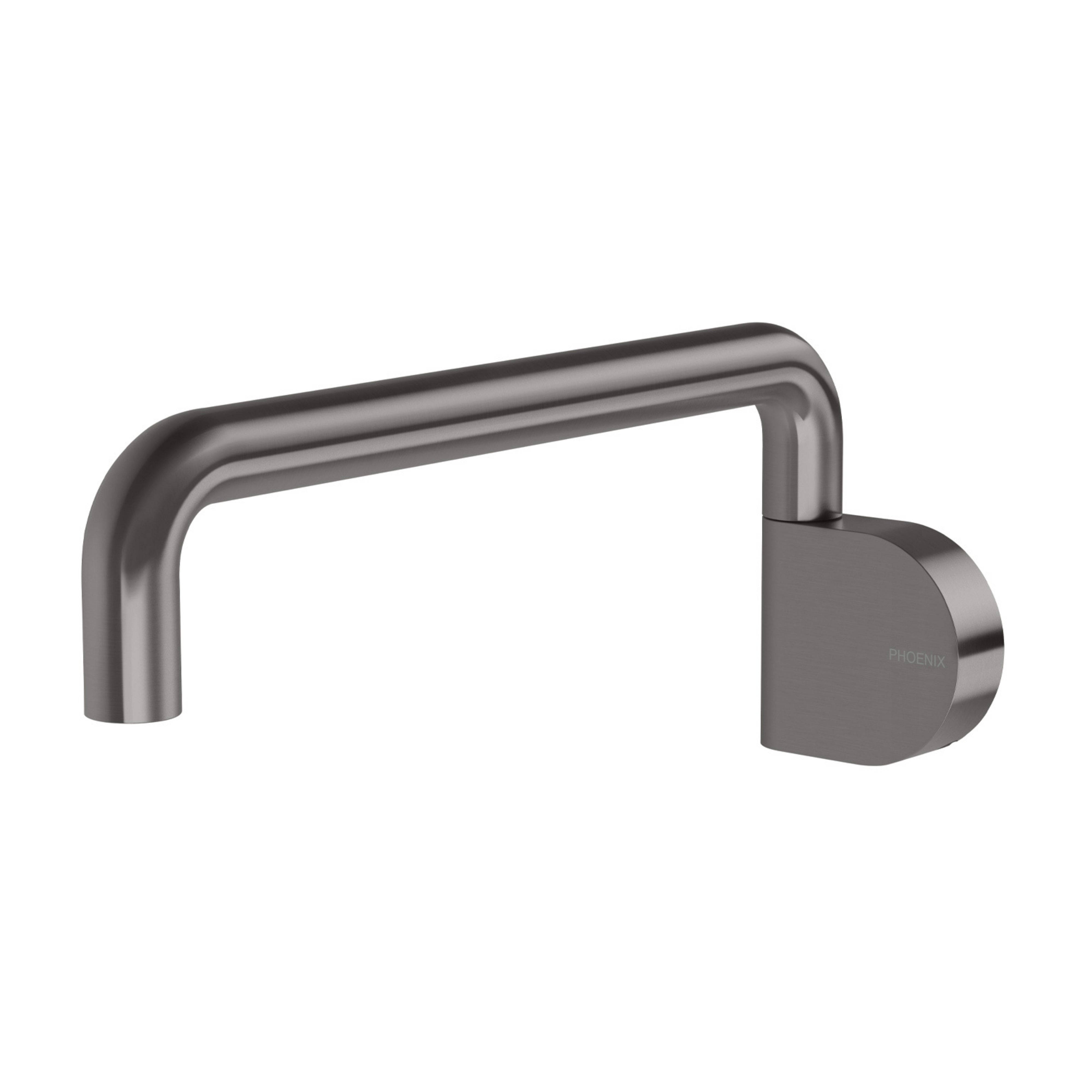 PHOENIX DESIGNER SWIVEL BATH OUTLET 230MM BRUSHED CARBON