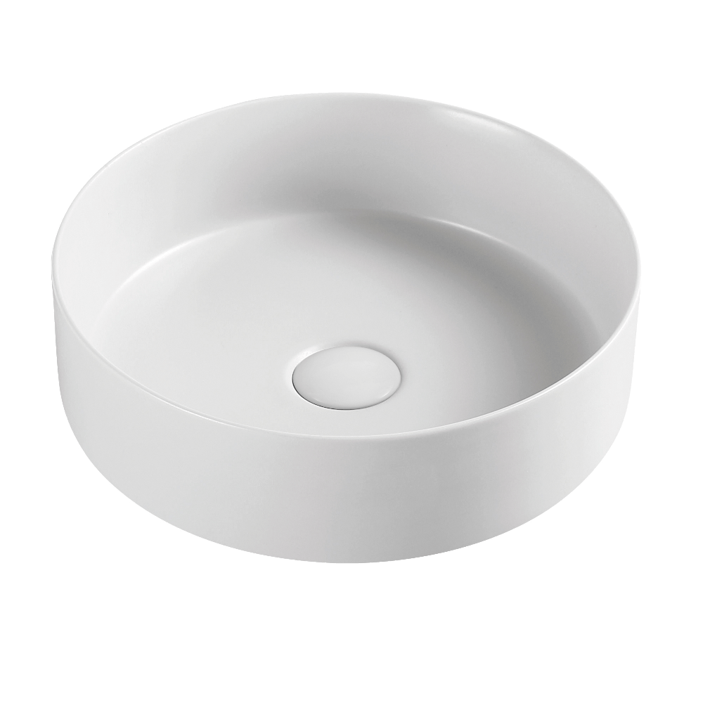 GARETH ASHTON POCO ABOVE COUNTER BASIN MATTE WHITE 355MM