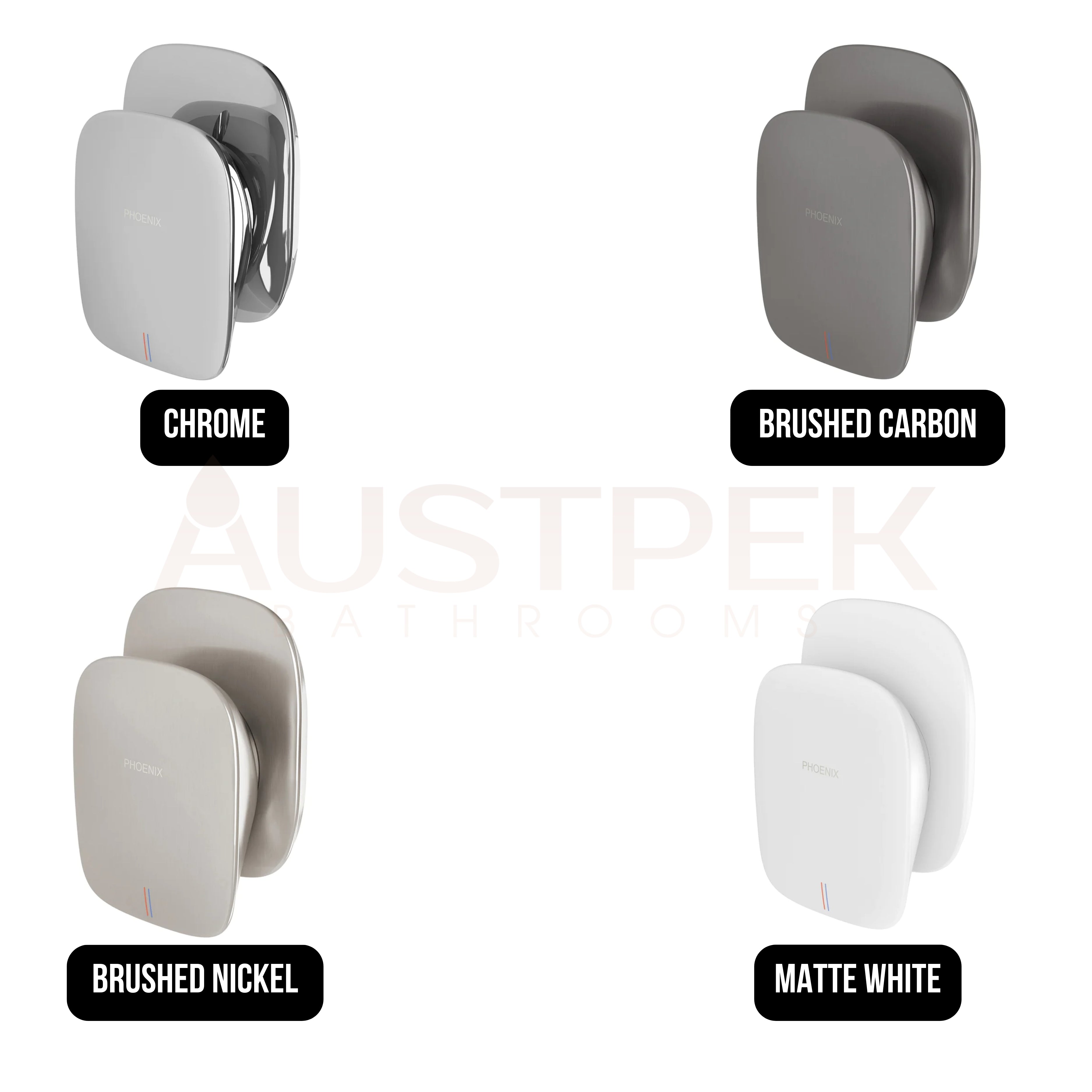 PHOENIX NUAGE SHOWER WALL MIXER MATTE WHITE