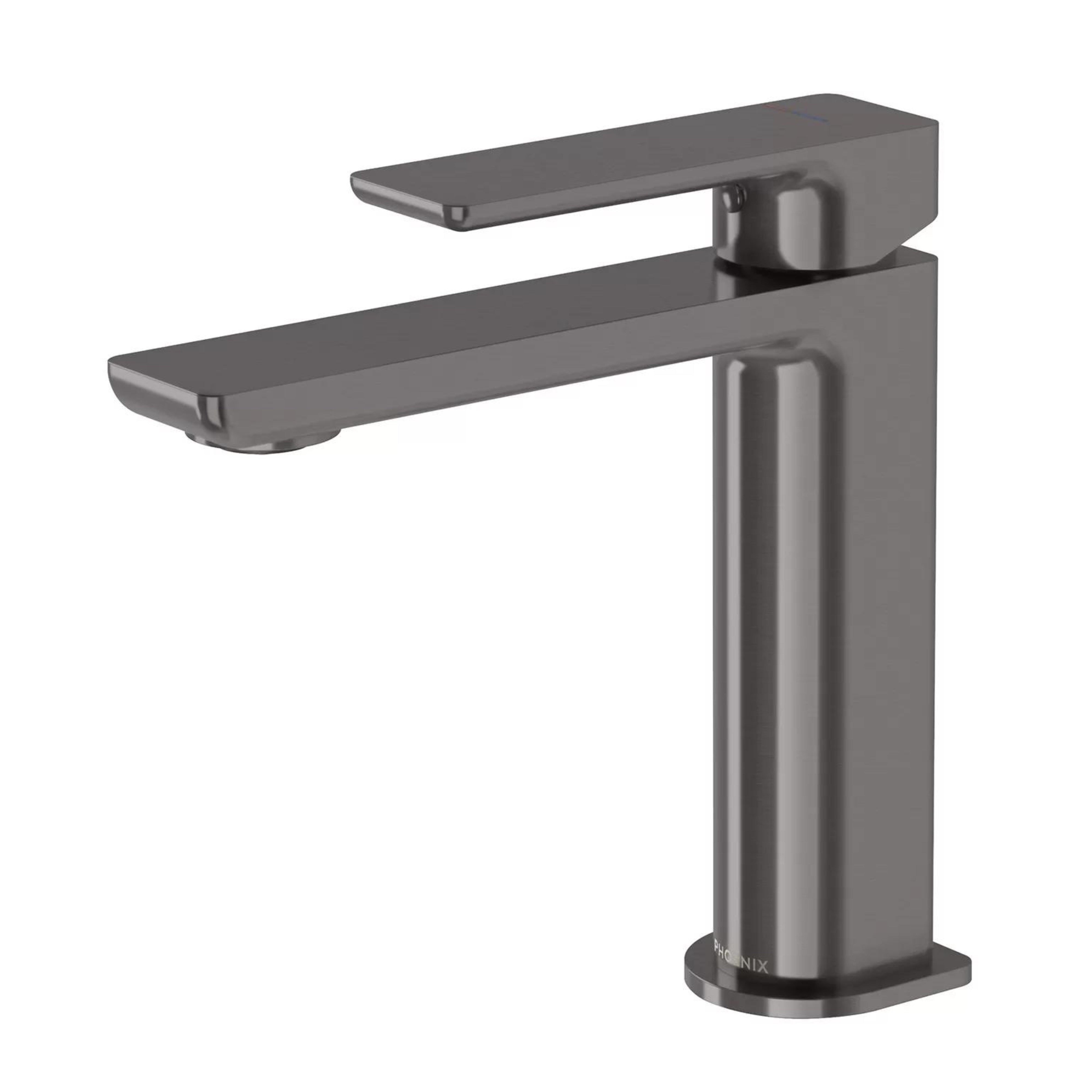 PHOENIX GLOSS MKII BASIN MIXER 165MM BRUSHED CARBON