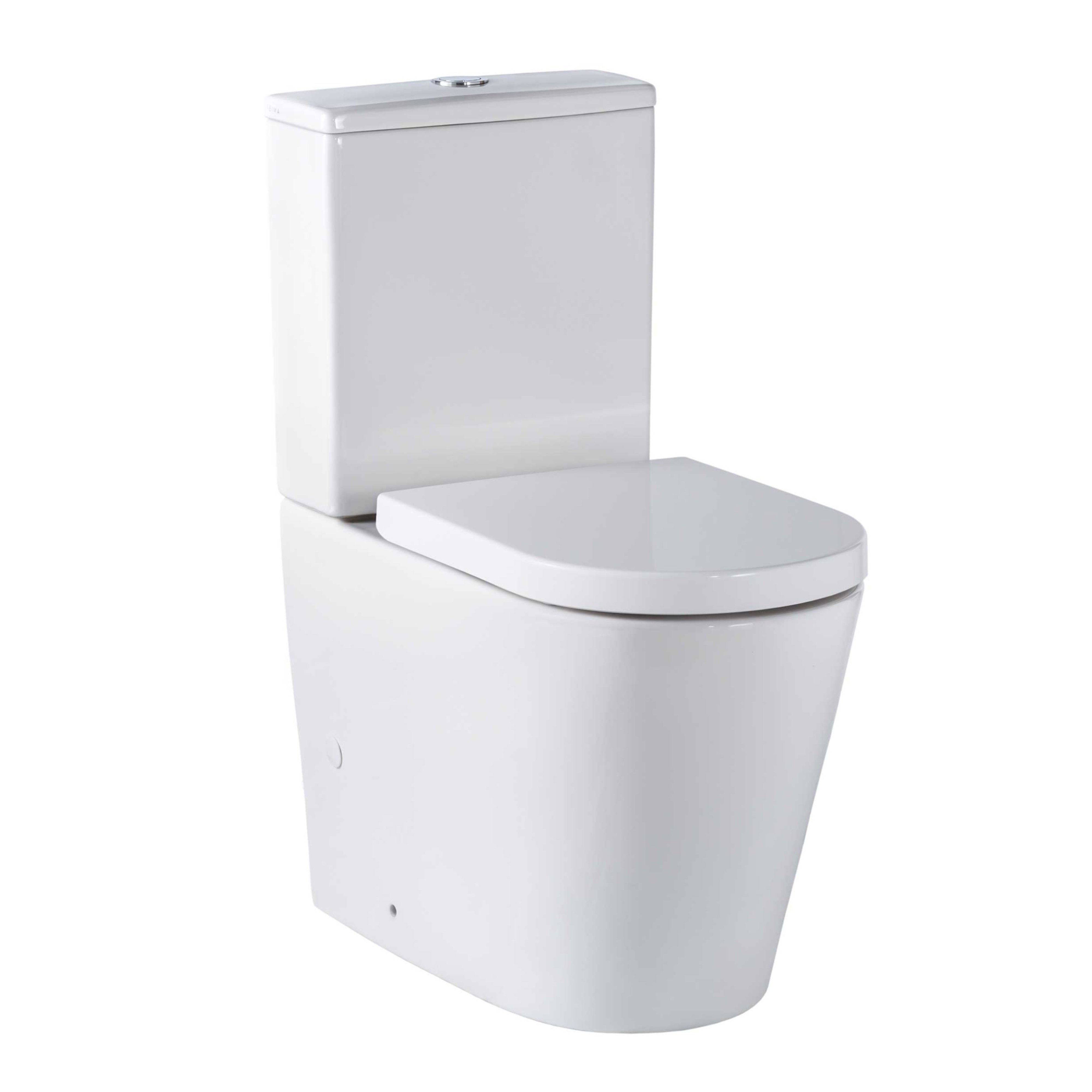 SEIMA MODIA CARE RIMLESS CLOSE COUPLED TOILET SUITE GLOSS WHITE