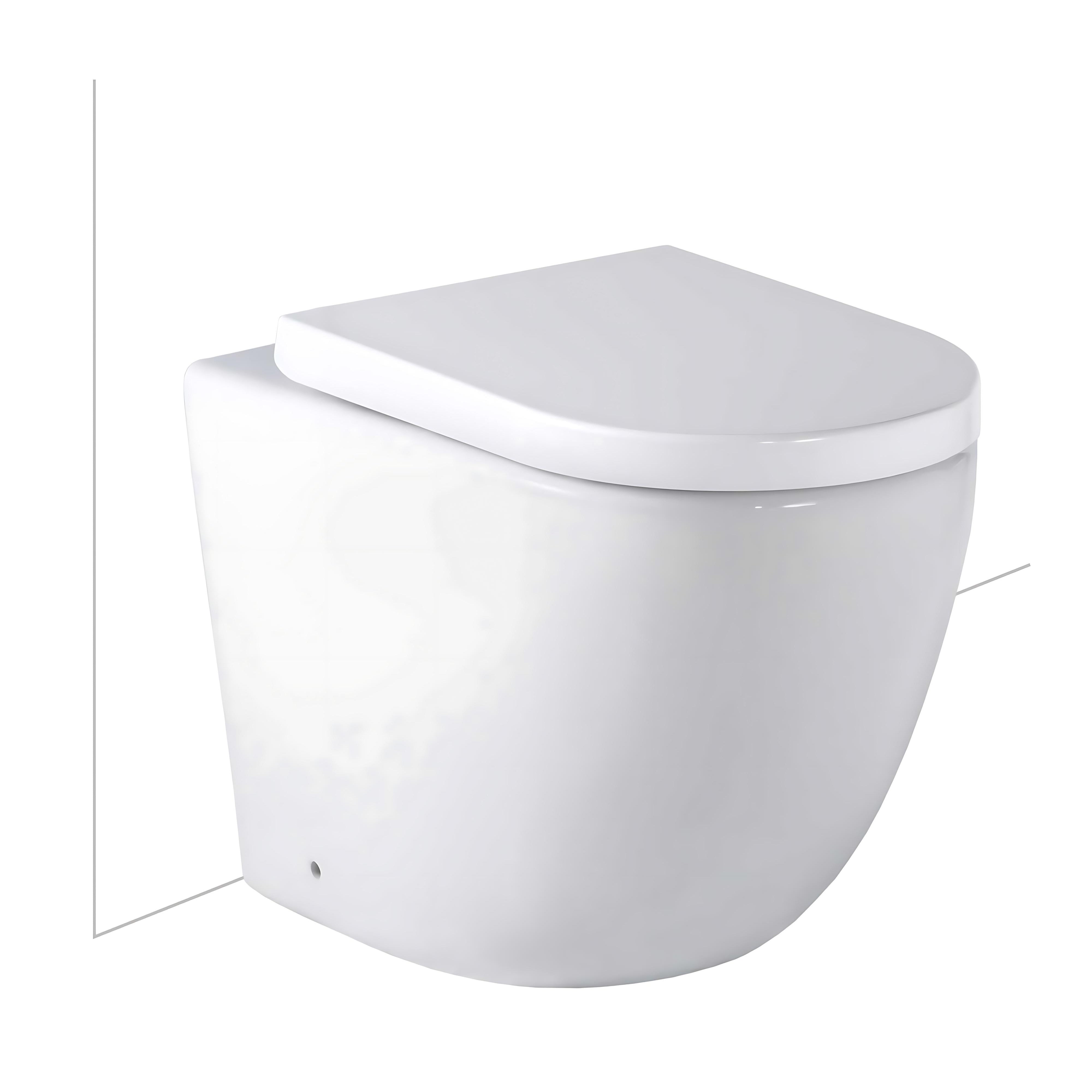 SEIMA ARKO RIMLESS WALL FACED TOILET GLOSS WHITE