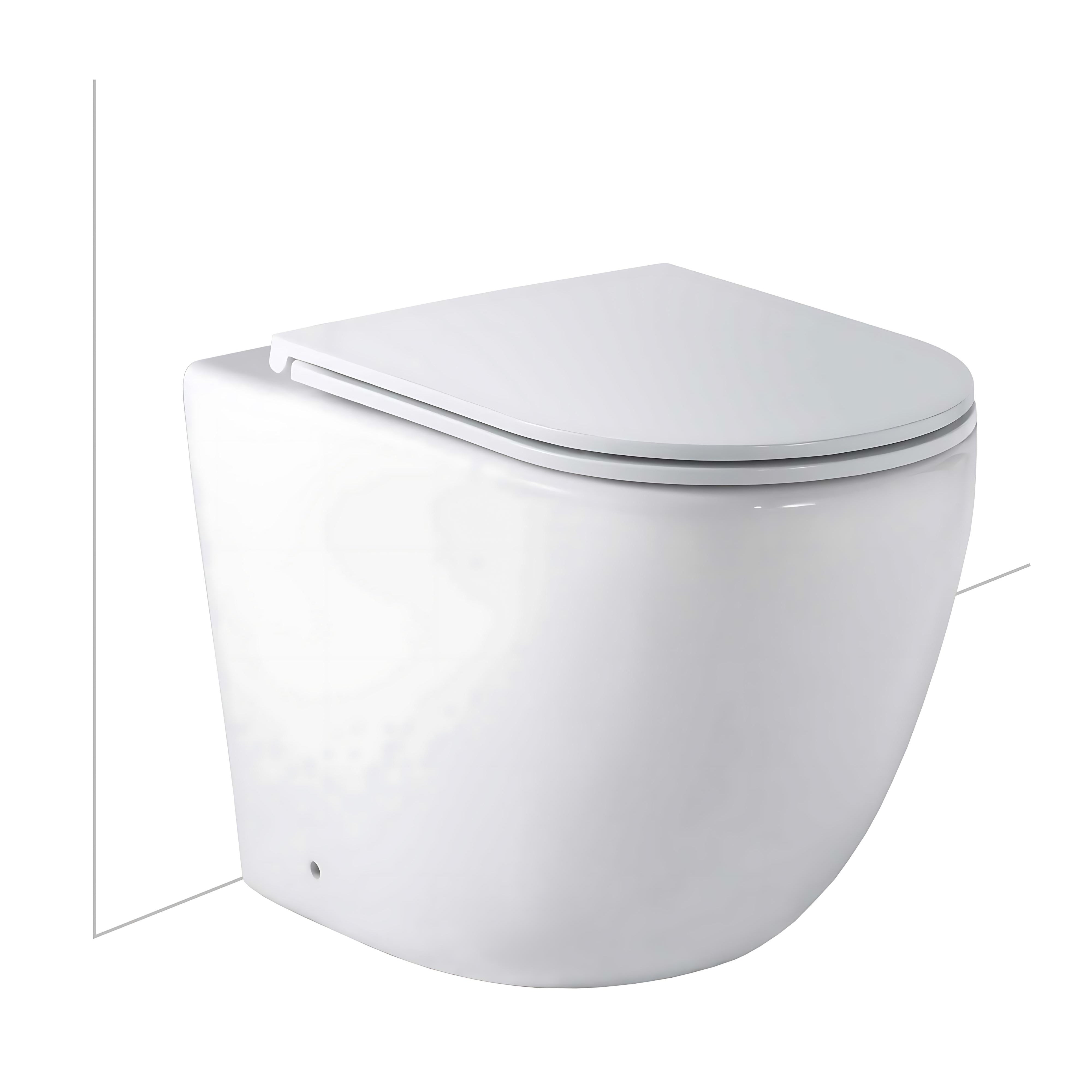 SEIMA ARKO RIMLESS WALL FACED TOILET GLOSS WHITE