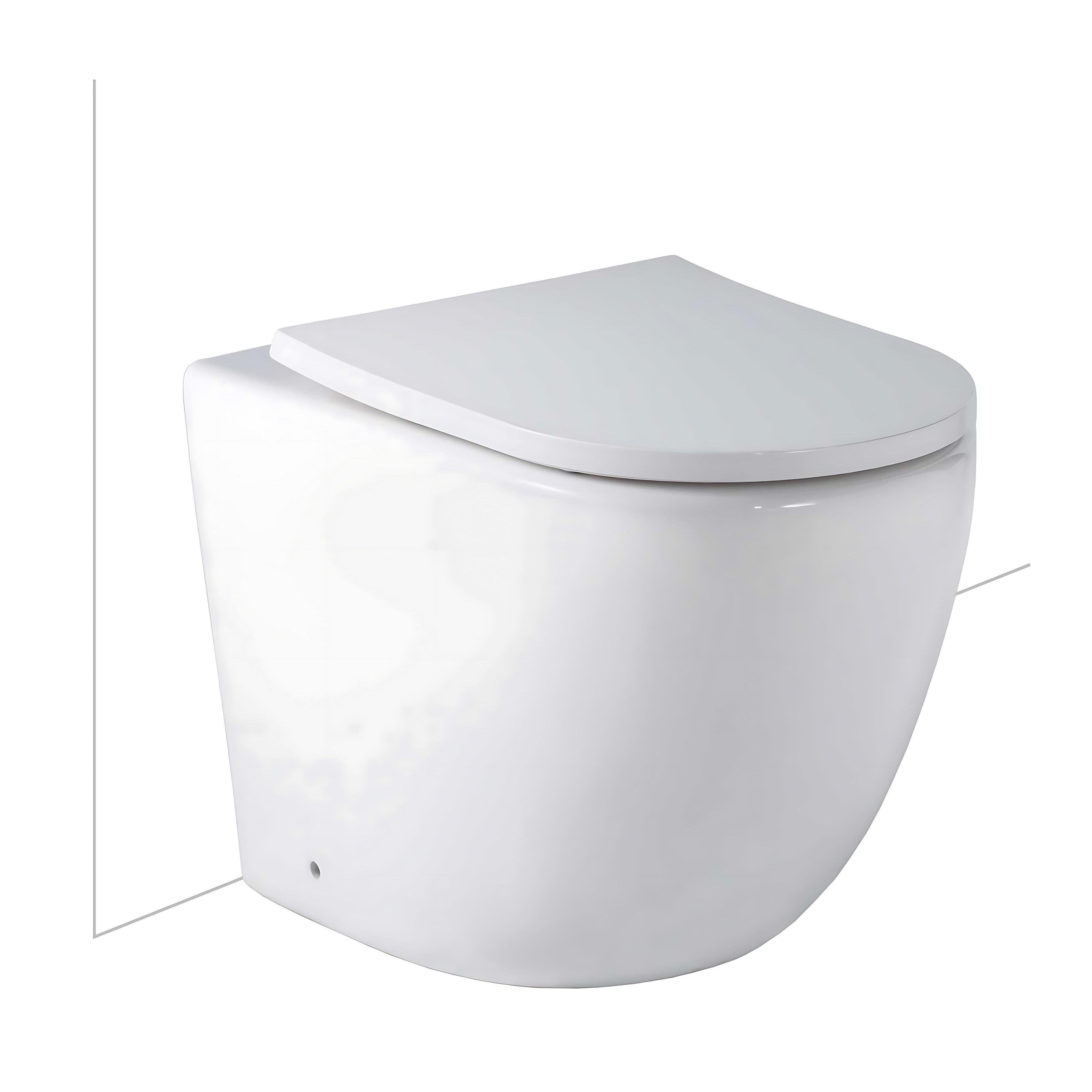 SEIMA ARKO RIMLESS WALL FACED TOILET GLOSS WHITE