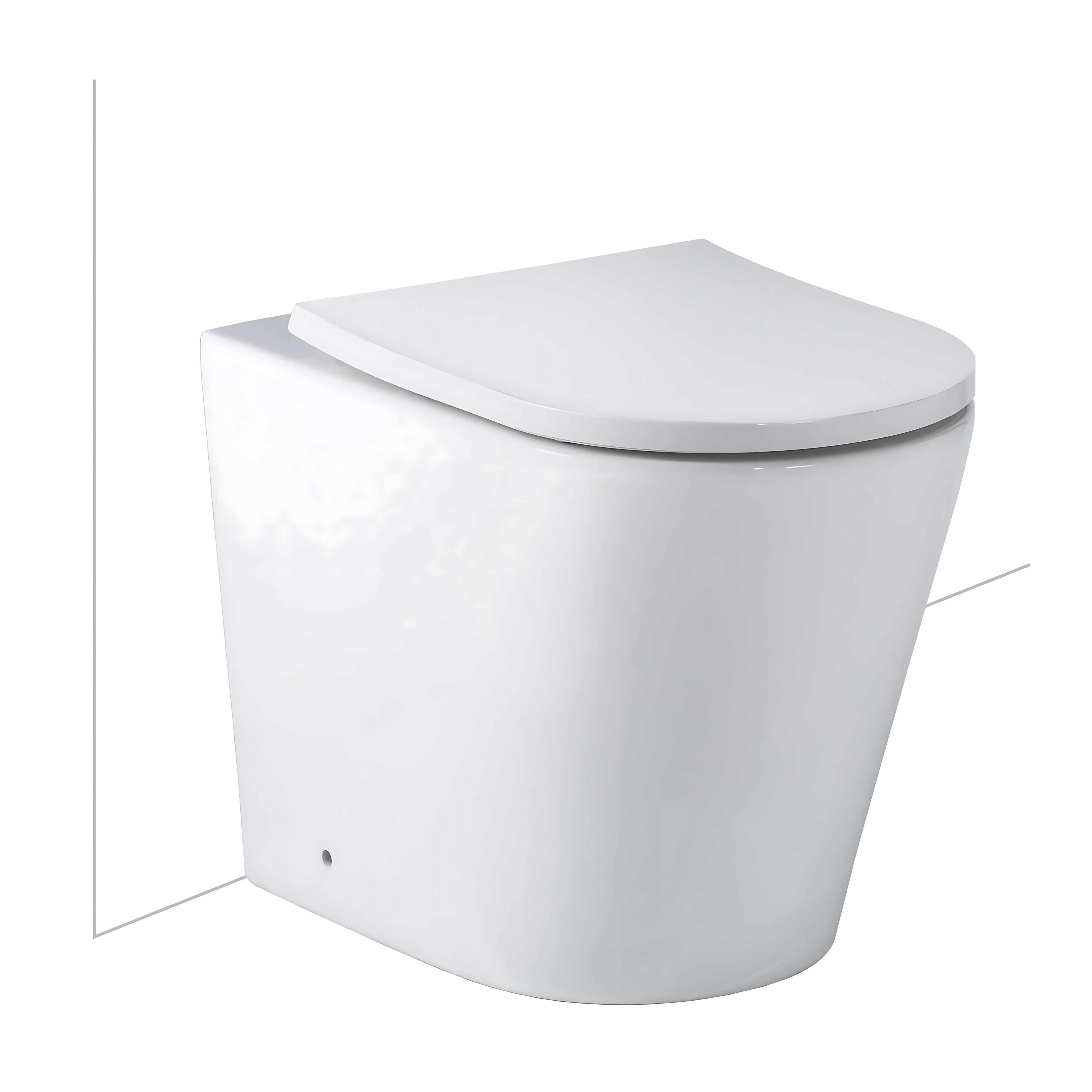 SEIMA MODIA CARE RIMLESS WALL FACED TOILET SUITE GLOSS WHITE