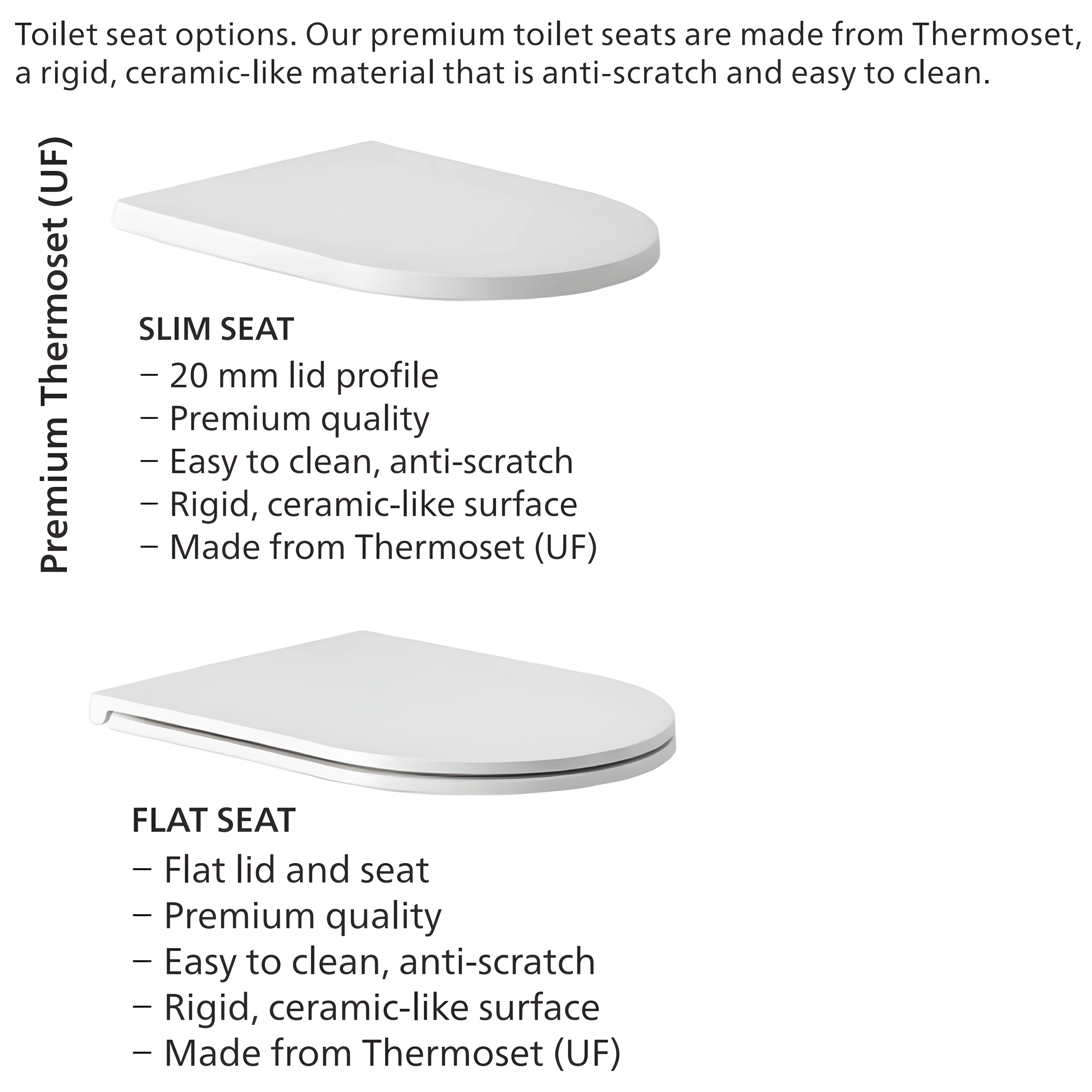 SEIMA MODIA RIMLESS WALL HUNG TOILET SUITE GLOSS WHITE