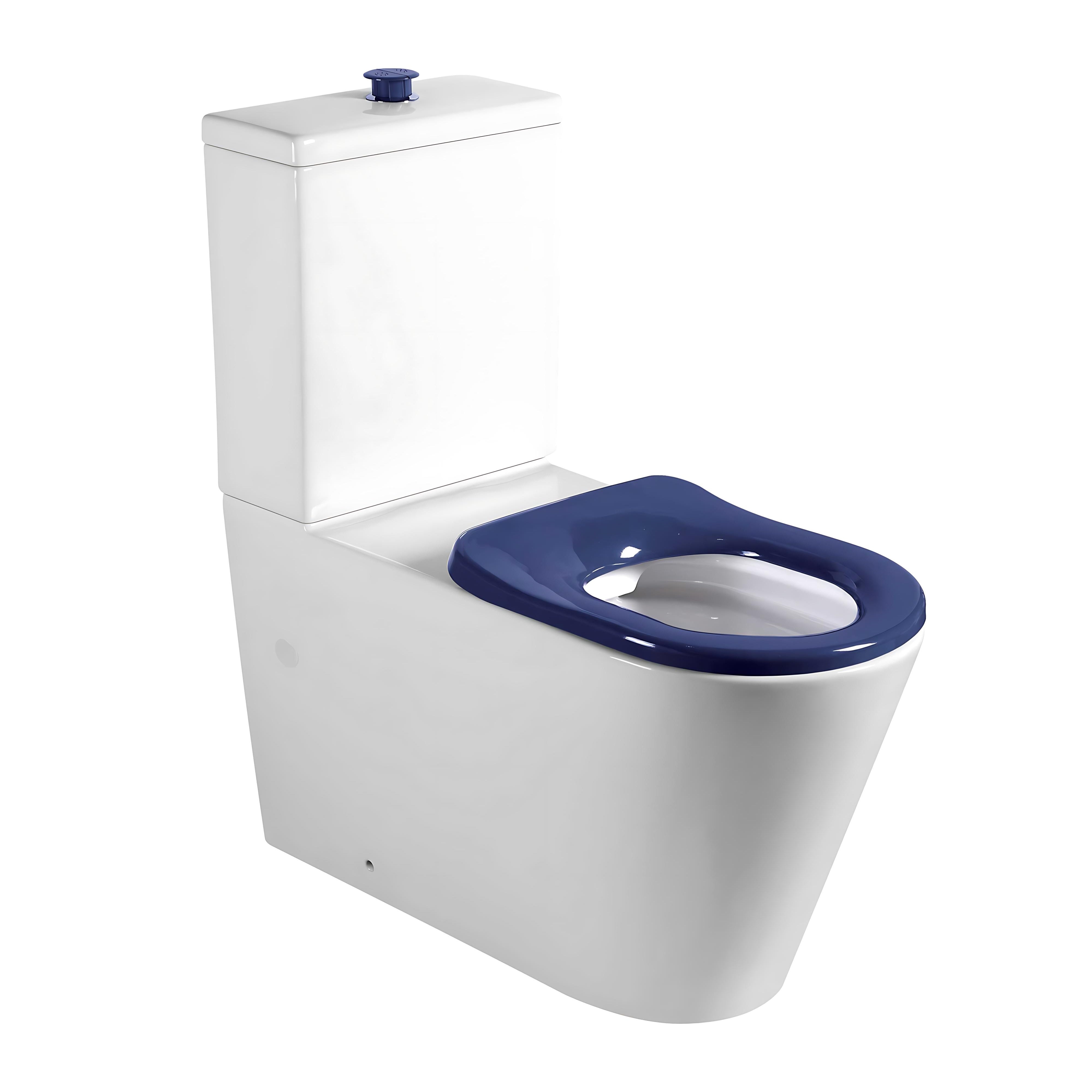 SEIMA MODIA CARE RIMLESS CLOSE COUPLED TOILET SUITE GLOSS WHITE