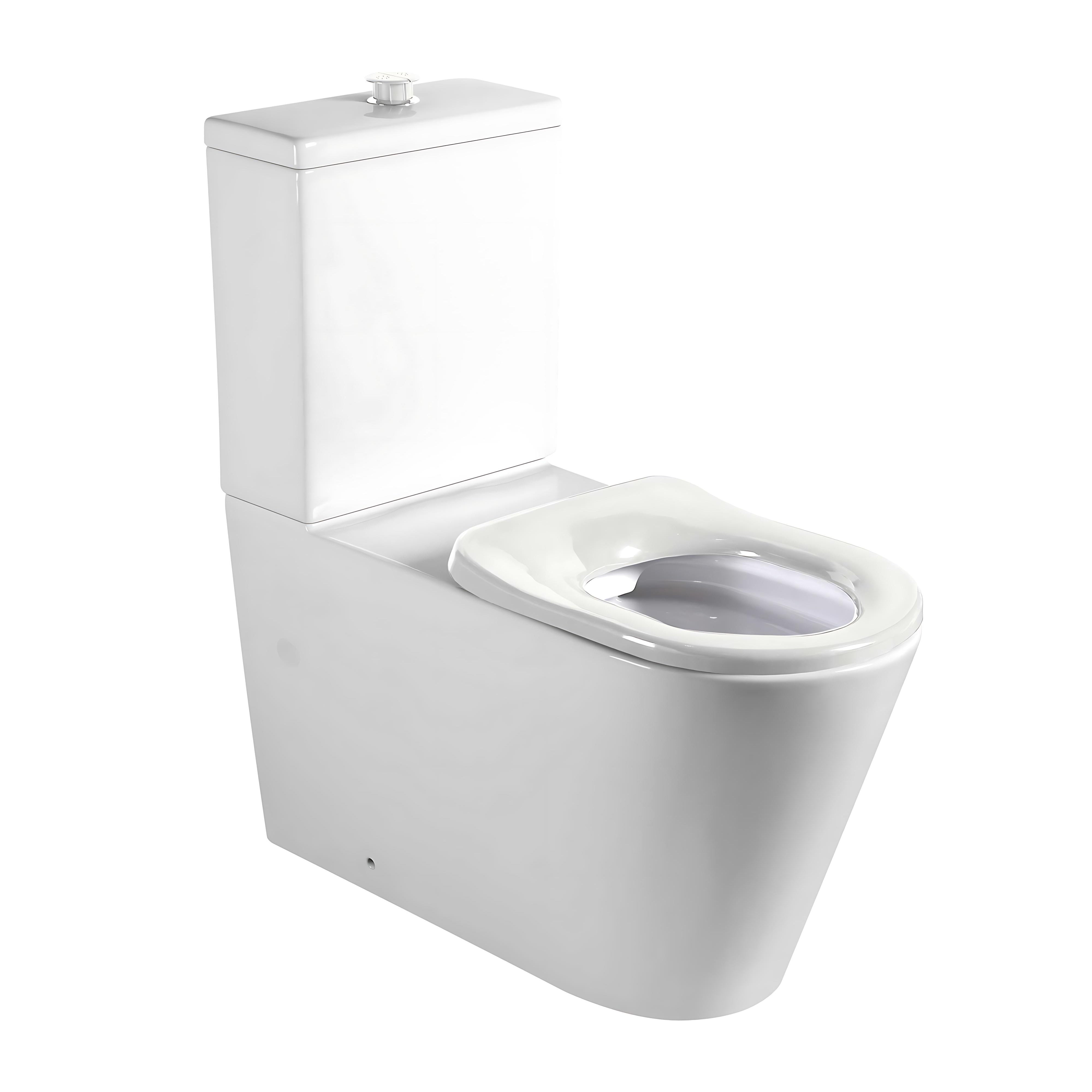 SEIMA MODIA CARE RIMLESS CLOSE COUPLED TOILET SUITE GLOSS WHITE