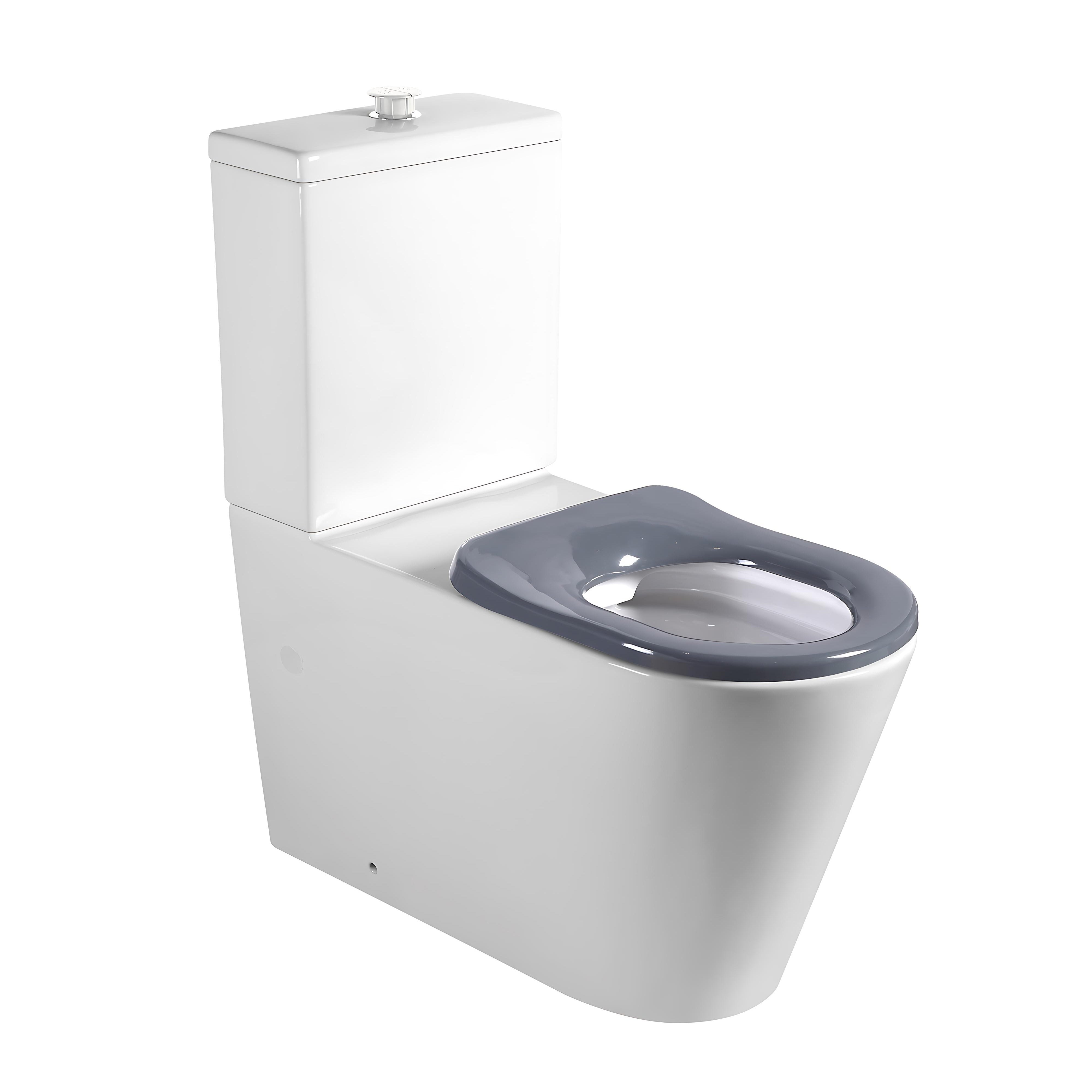 SEIMA MODIA CARE RIMLESS CLOSE COUPLED TOILET SUITE GLOSS WHITE