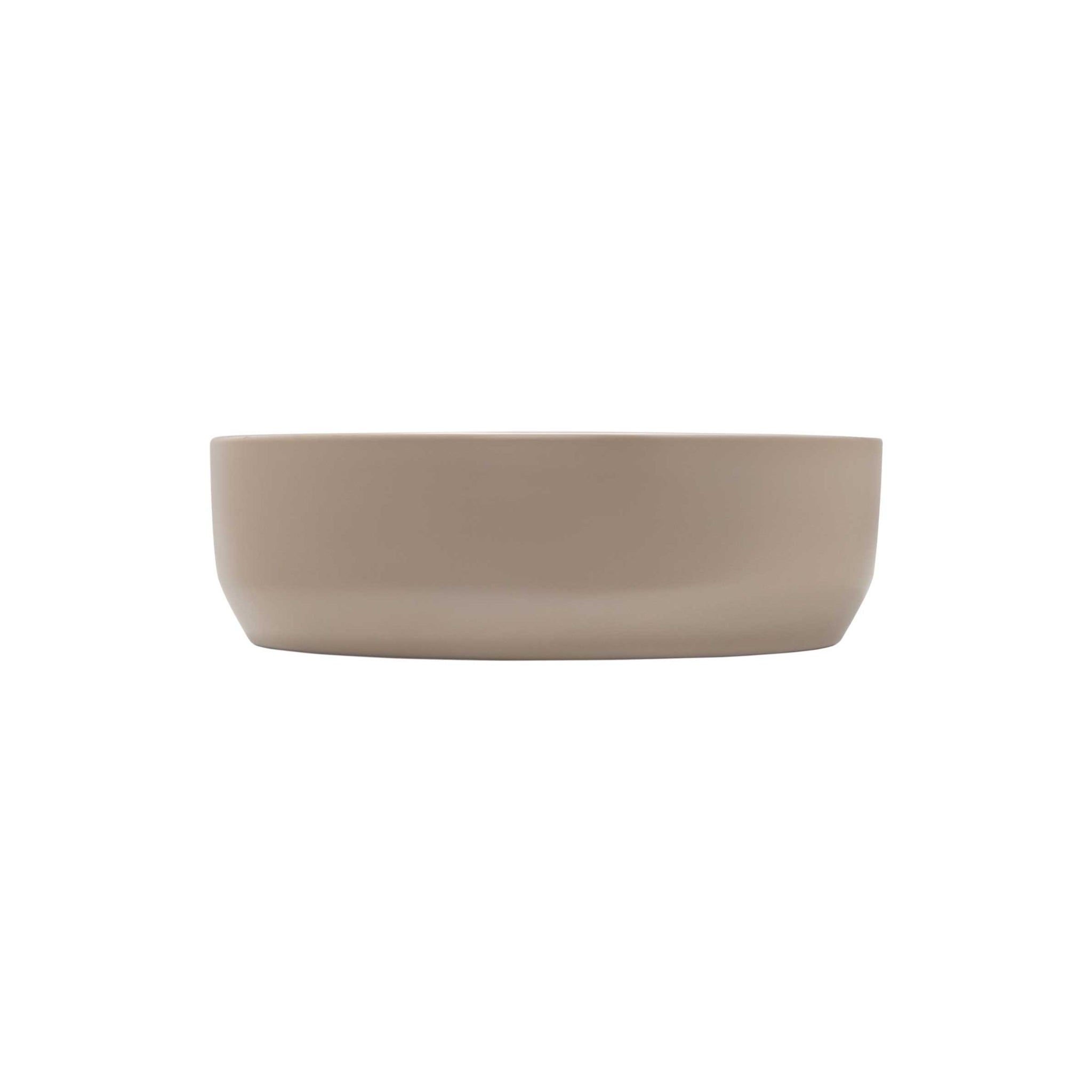 SEIMA AURORA 385 ABOVE COUNTER BASIN SILK MATTE SMOKY TAUPE 385MM