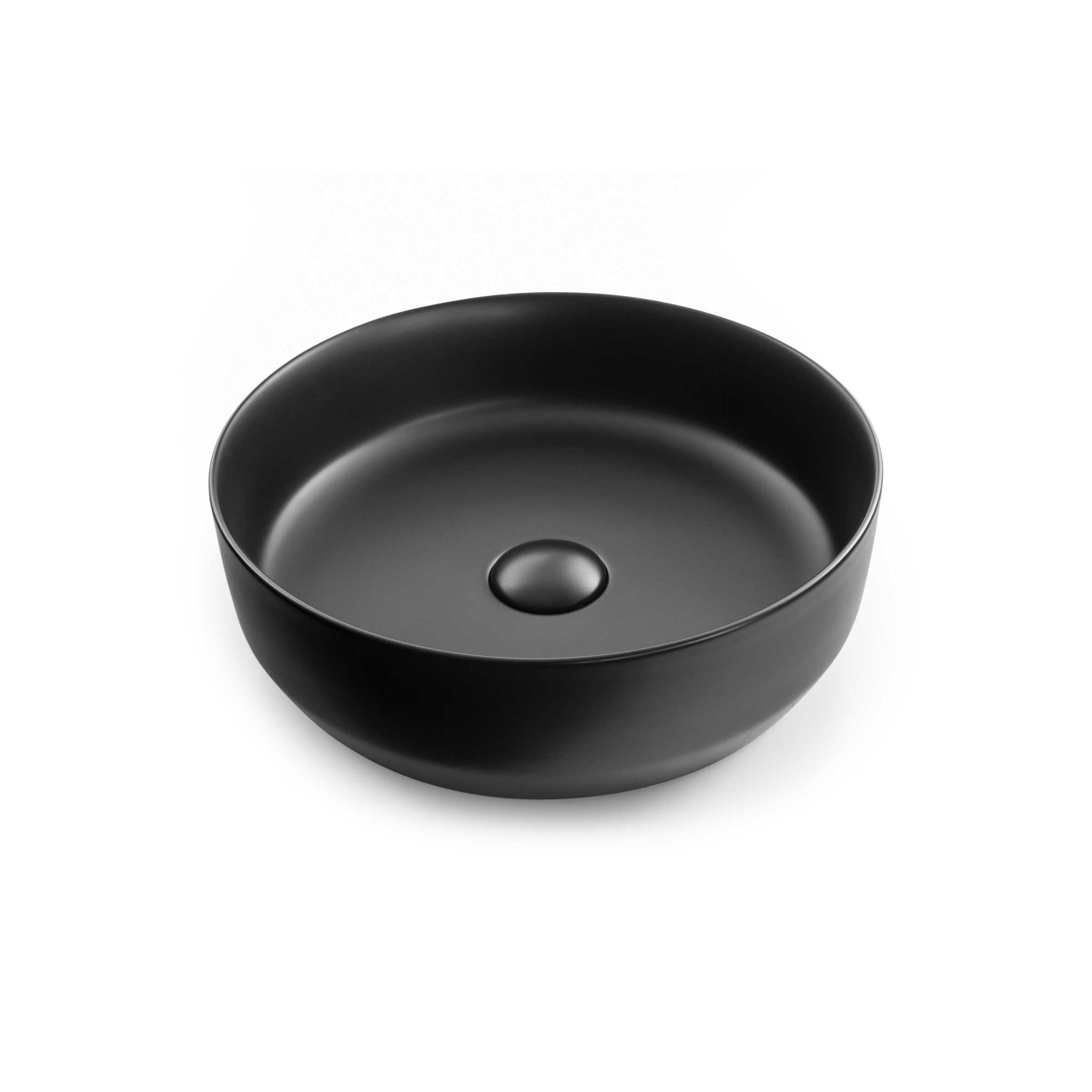 SEIMA AURORA 385 ABOVE COUNTER BASIN SILK MATTE BLACK 385MM