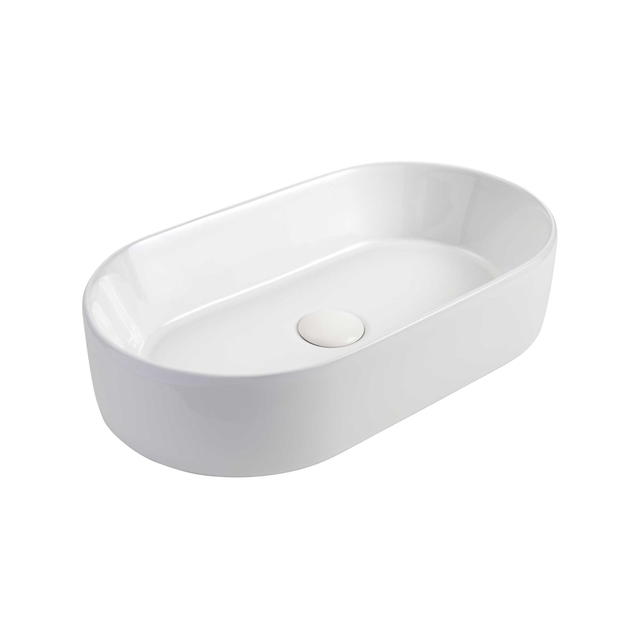 SEIMA AURORA 530 ABOVE COUNTER BASIN GLOSS WHITE 530MM