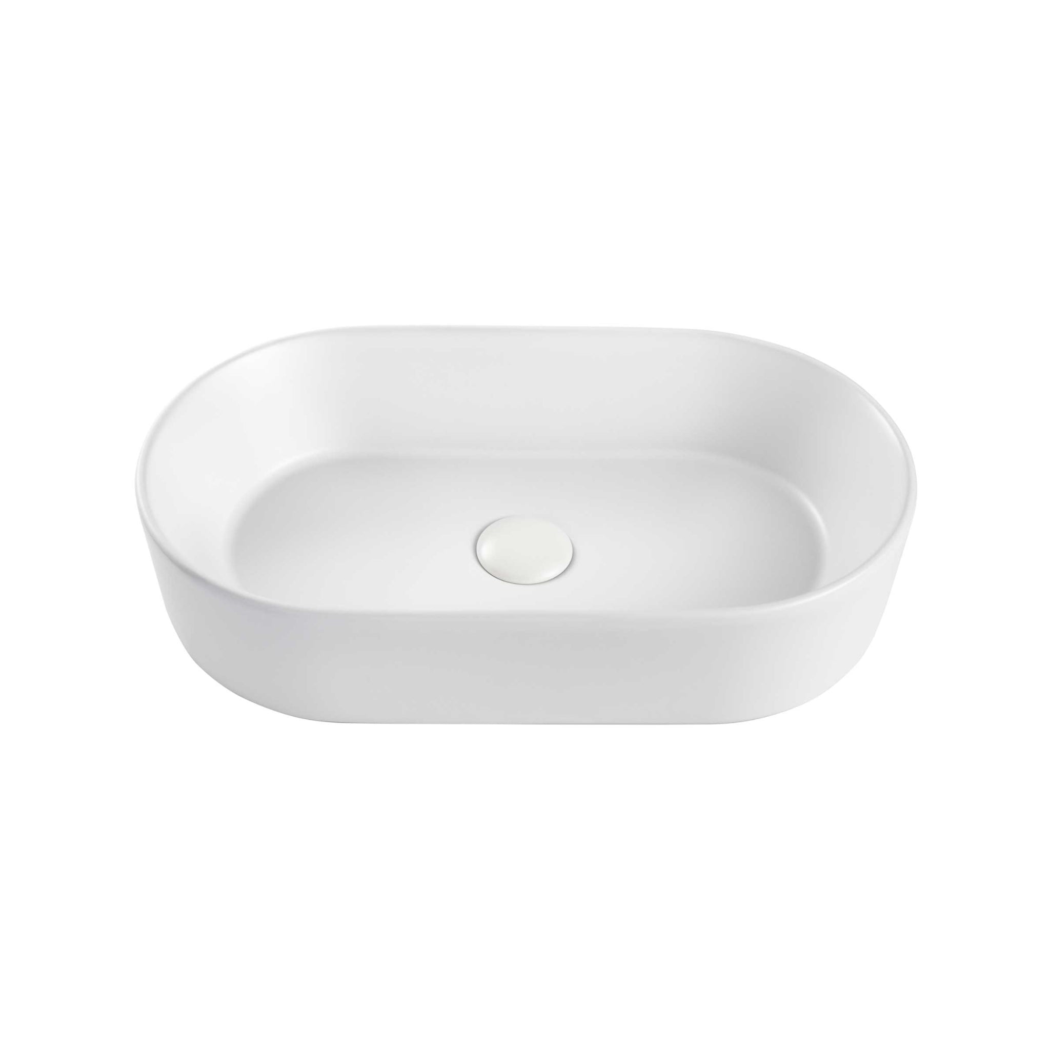 SEIMA AURORA 530 ABOVE COUNTER BASIN SILK MATTE WHITE 530MM