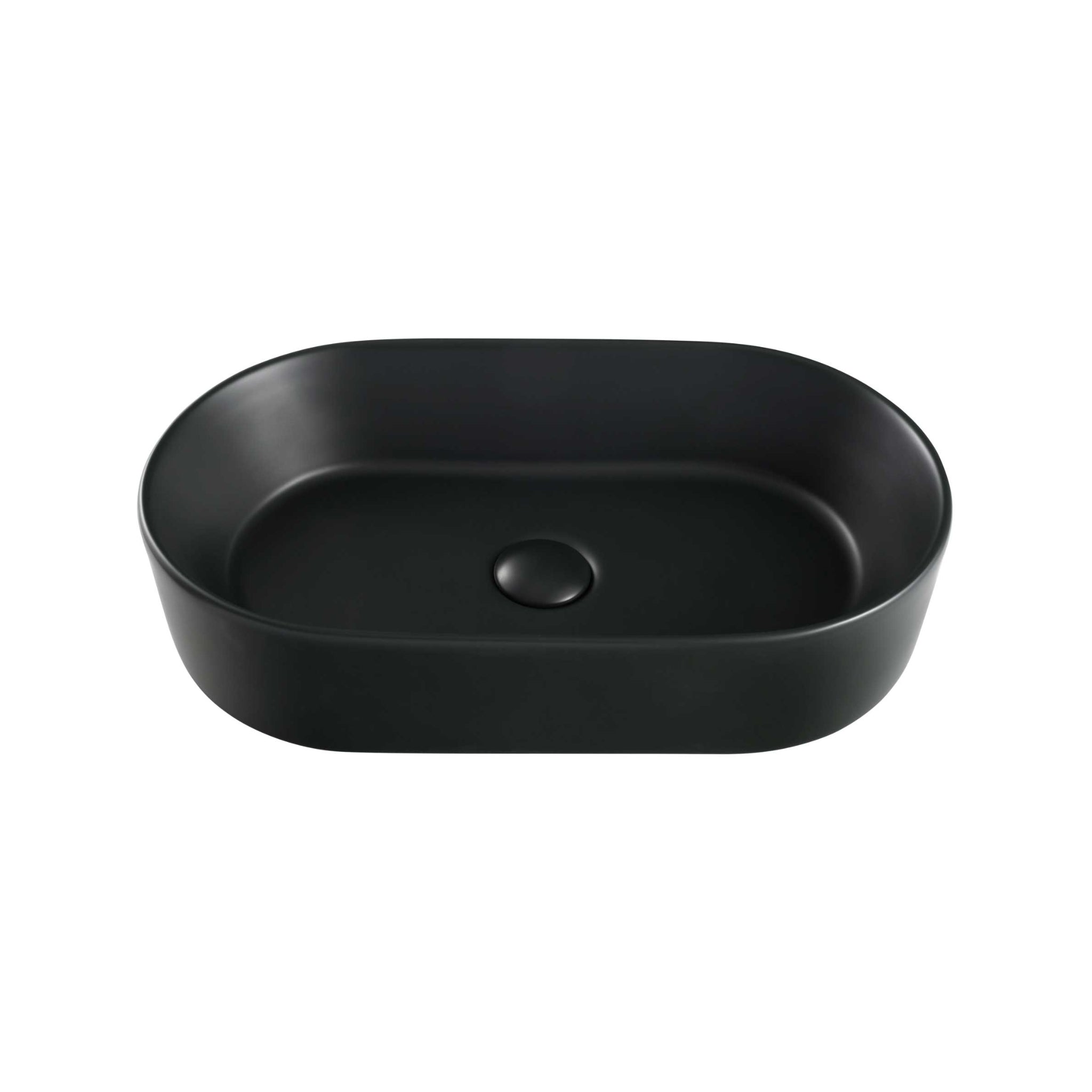 SEIMA AURORA 530 ABOVE COUNTER BASIN SILK MATTE BLACK 530MM