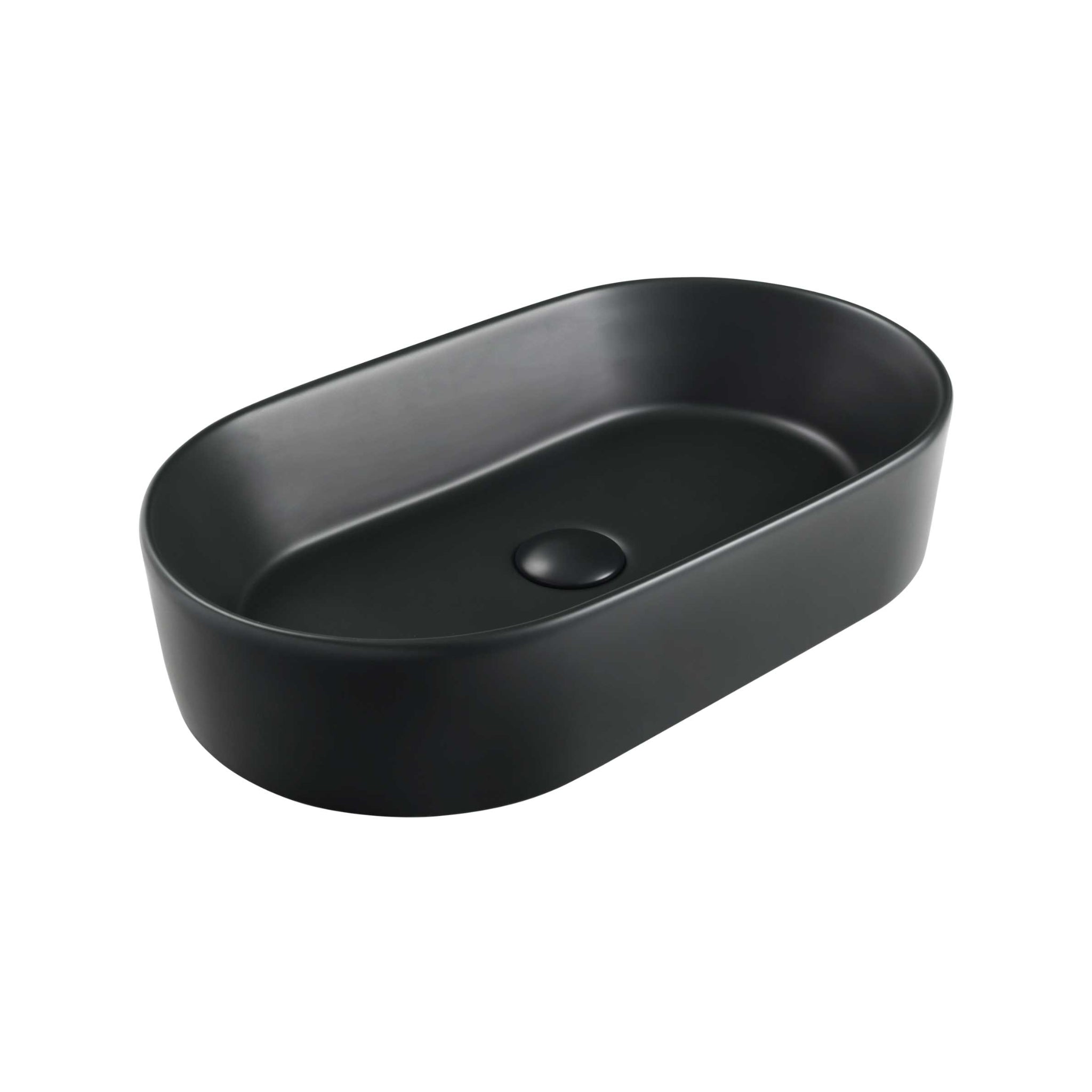 SEIMA AURORA 530 ABOVE COUNTER BASIN SILK MATTE BLACK 530MM