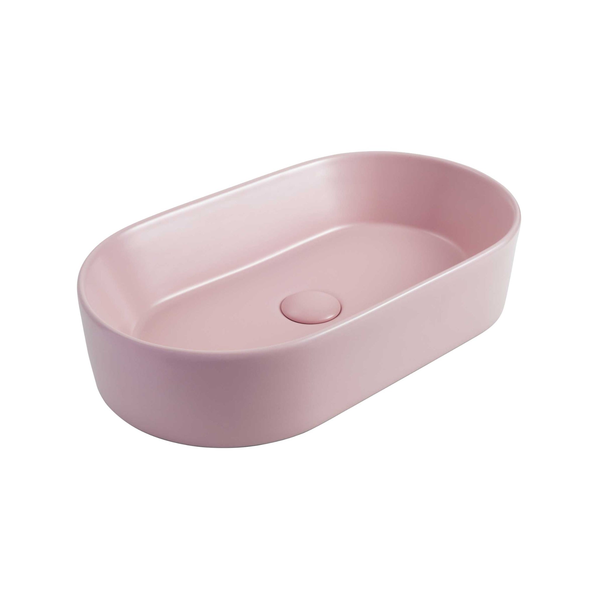 SEIMA AURORA 530 ABOVE COUNTER BASIN SILK MATTE ROSE QUARTZ 530MM