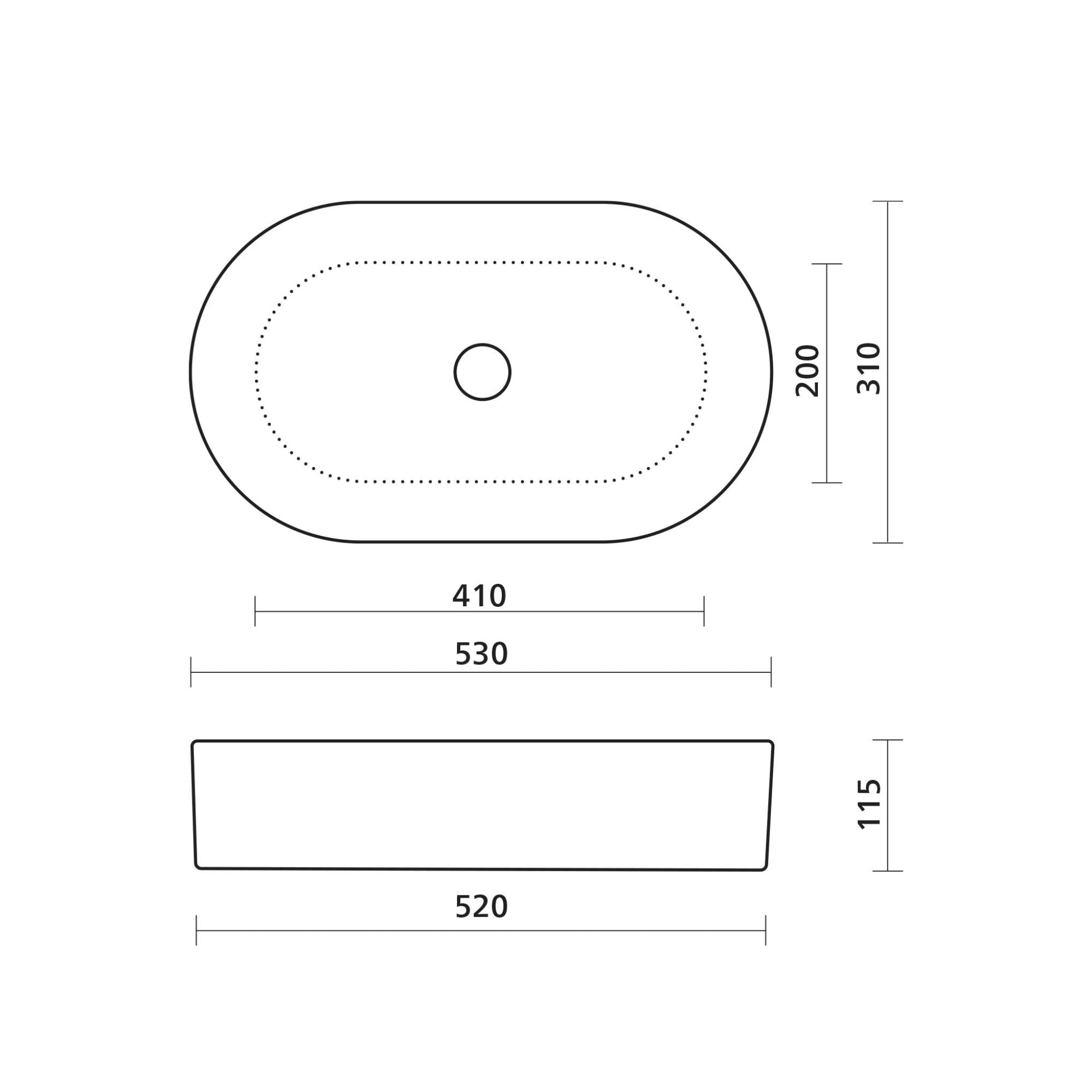 SEIMA AURORA 530 ABOVE COUNTER BASIN SILK MATTE ROSE QUARTZ 530MM