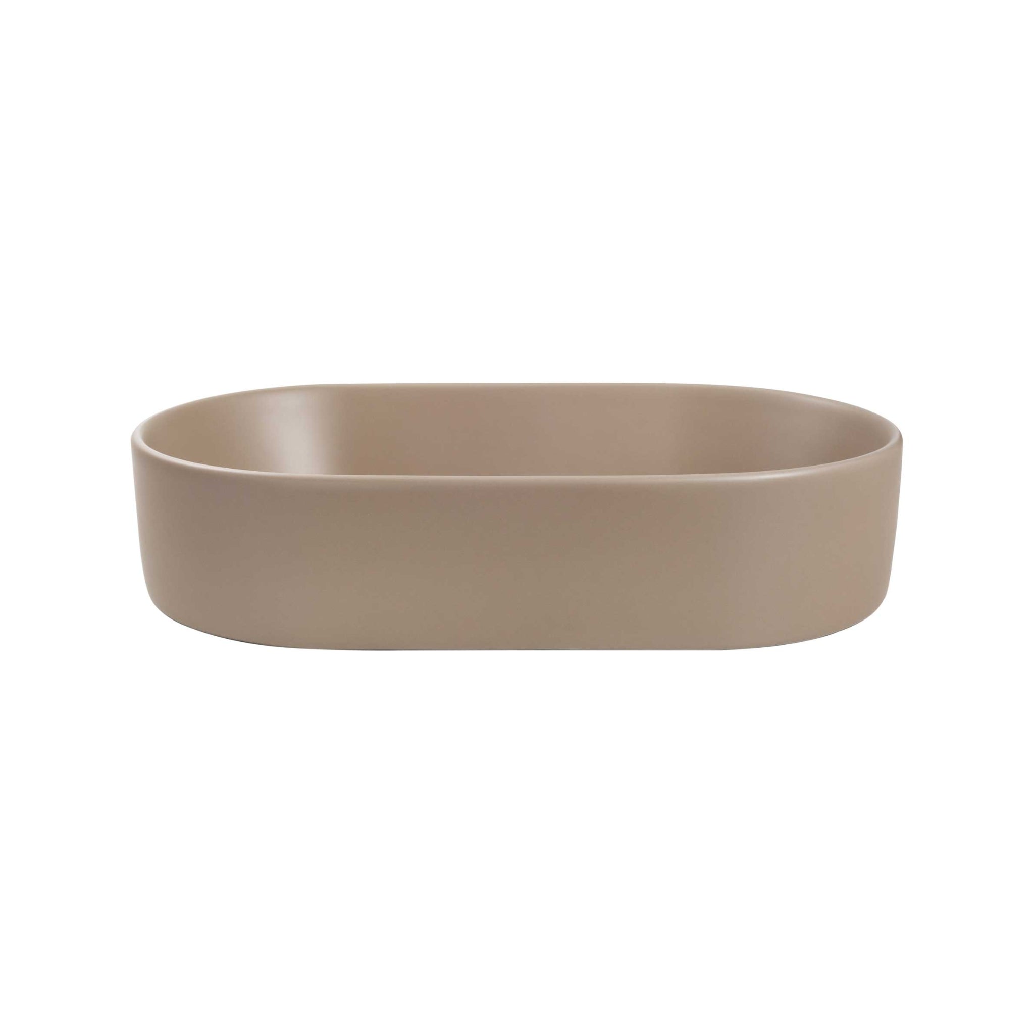 SEIMA AURORA 530 ABOVE COUNTER BASIN SILK MATTE SMOKY TAUPE 530MM