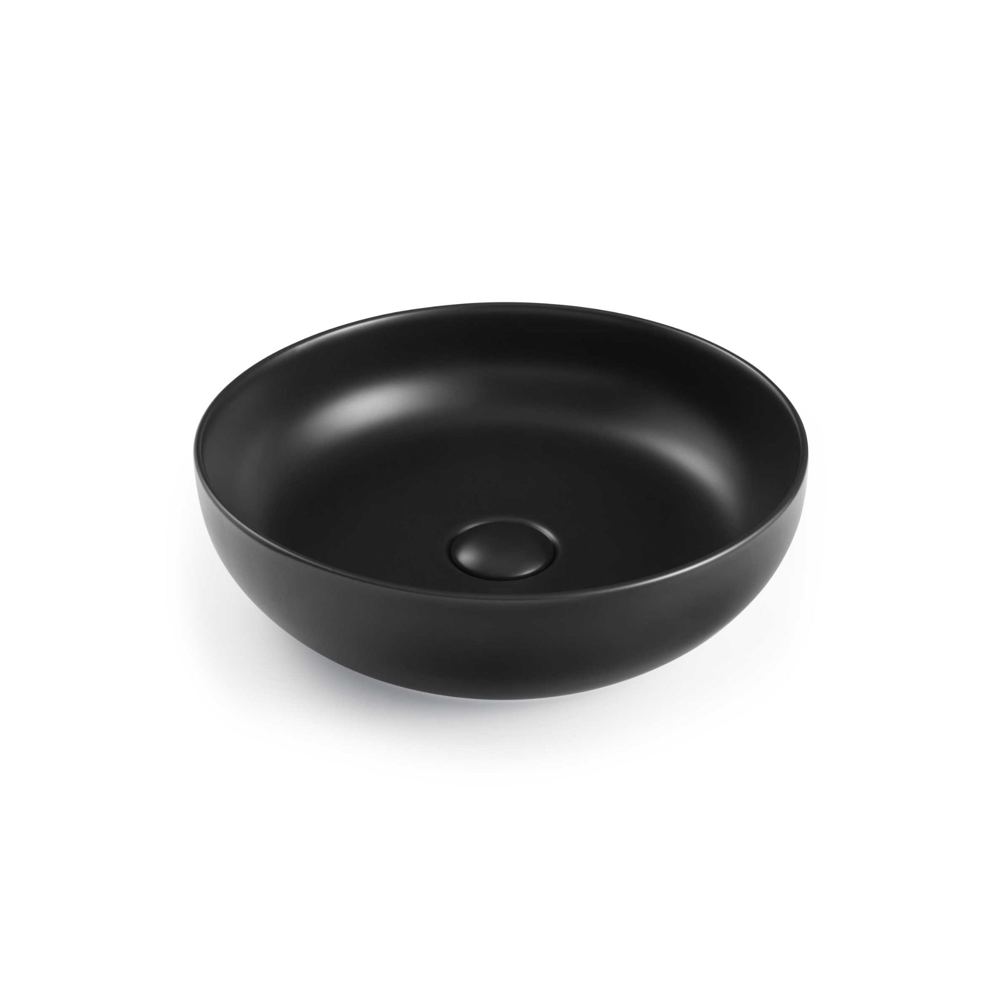 SEIMA AURORA 380 ABOVE COUNTER BASIN SILK MATTE BLACK 380MM