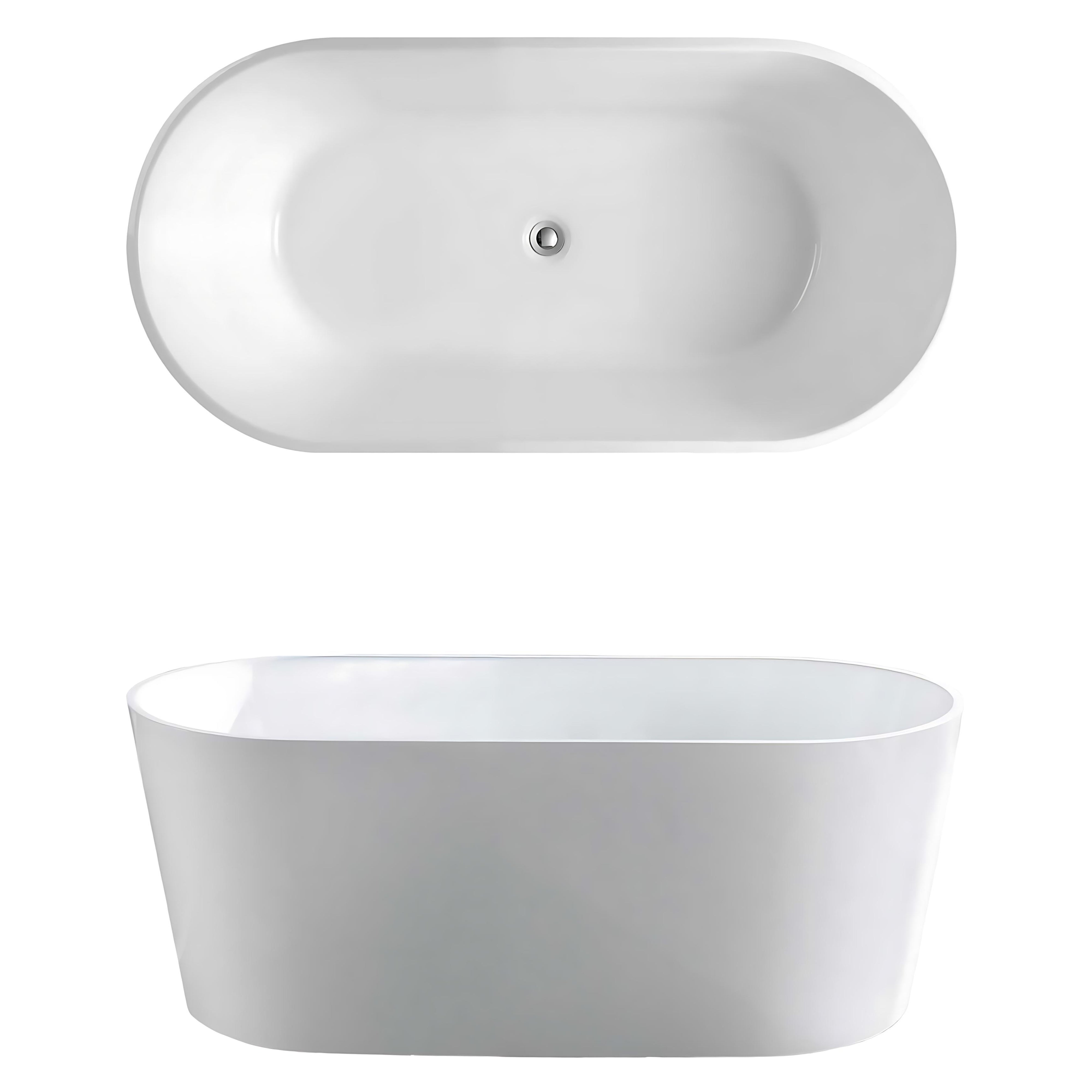 SEIMA LIMNI 101 FREESTANDING BATHTUB GLOSS WHITE (AVAILABLE IN 1500MM AND 1700MM)