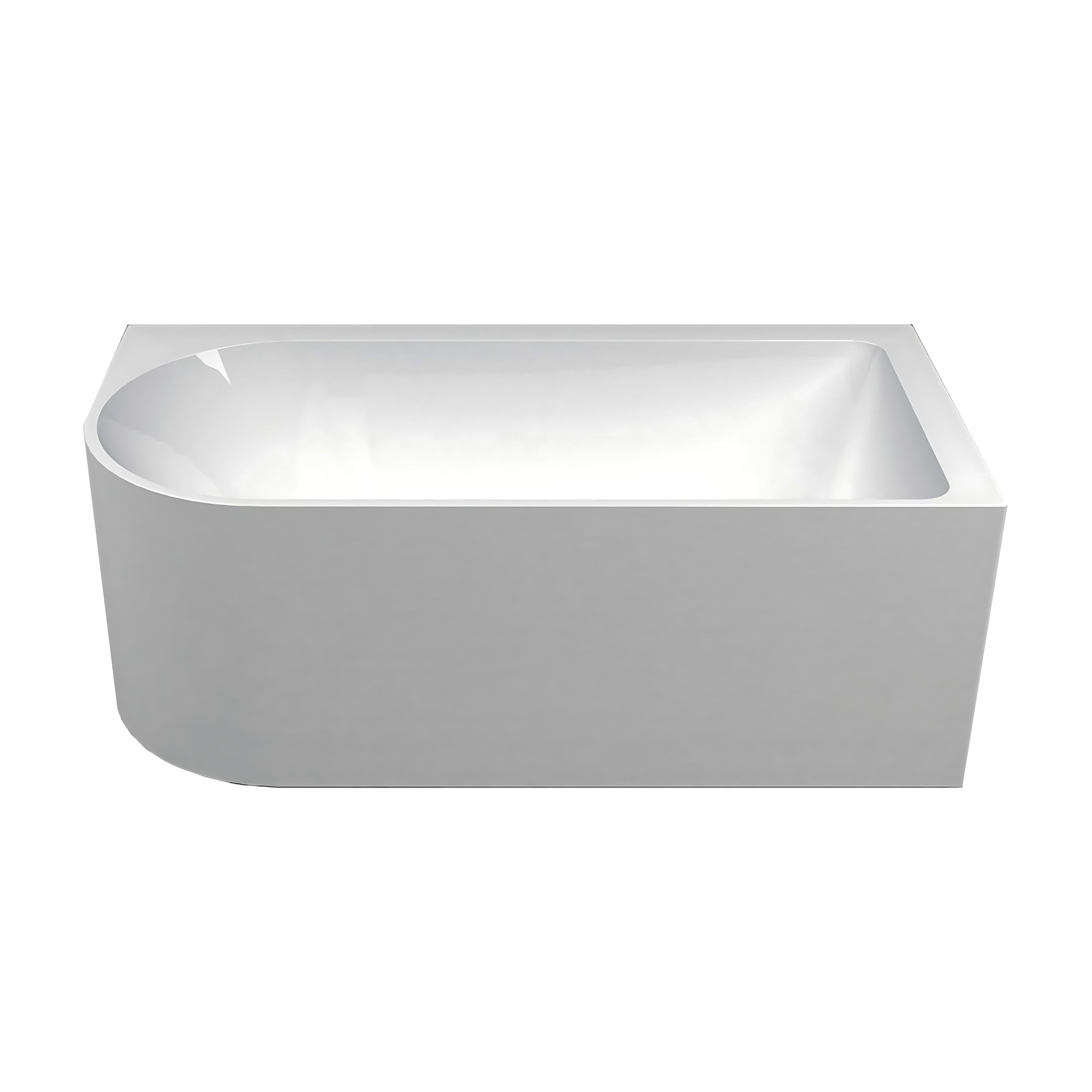 SEIMA PLATI 110 RIGHT CORNER BATHTUB GLOSS WHITE 1500MM