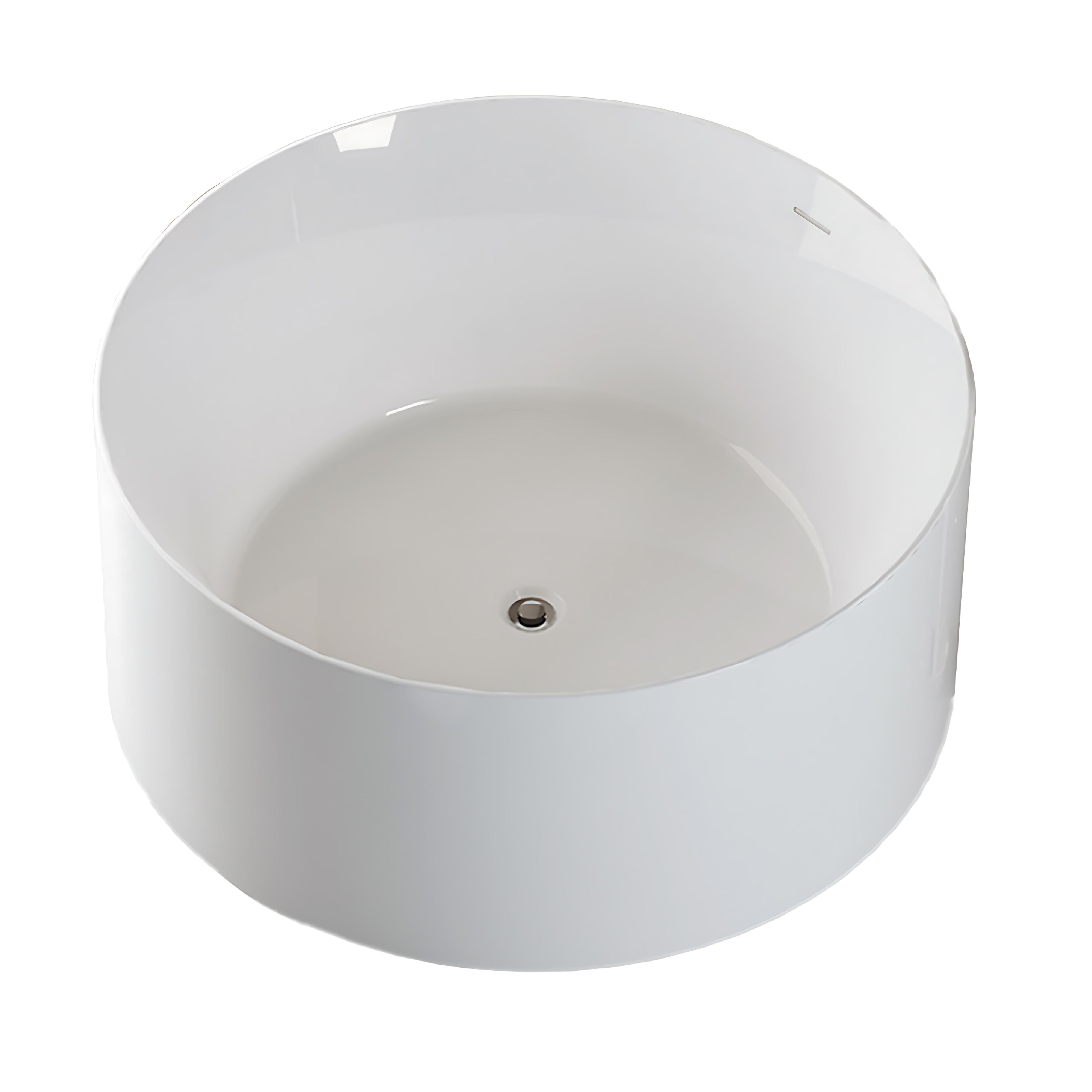 SEIMA ARKO 130 FREESTANDING BATHTUB WITH OVERFLOW GLOSS WHITE 1300MM