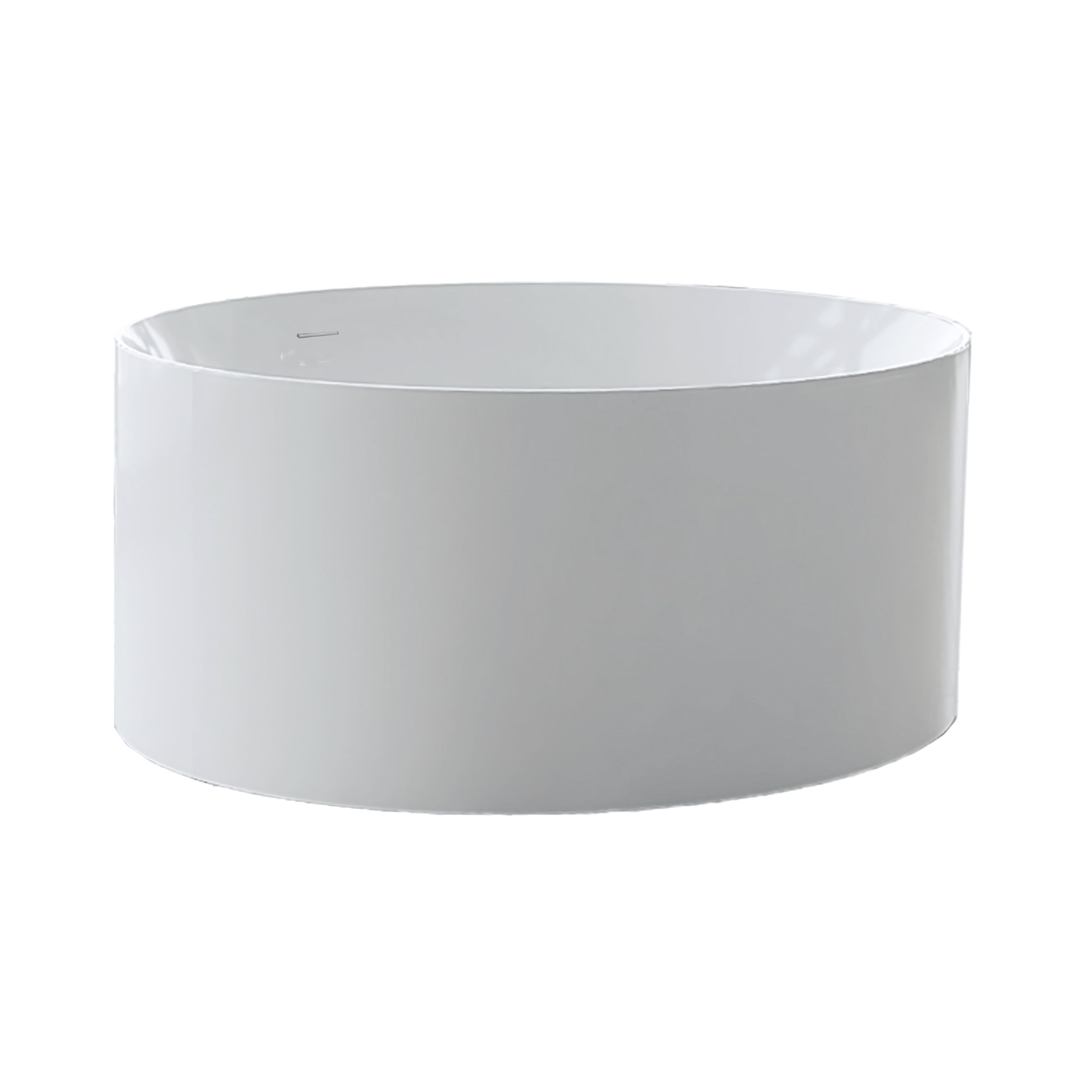 SEIMA ARKO 130 FREESTANDING BATHTUB WITH OVERFLOW GLOSS WHITE 1300MM