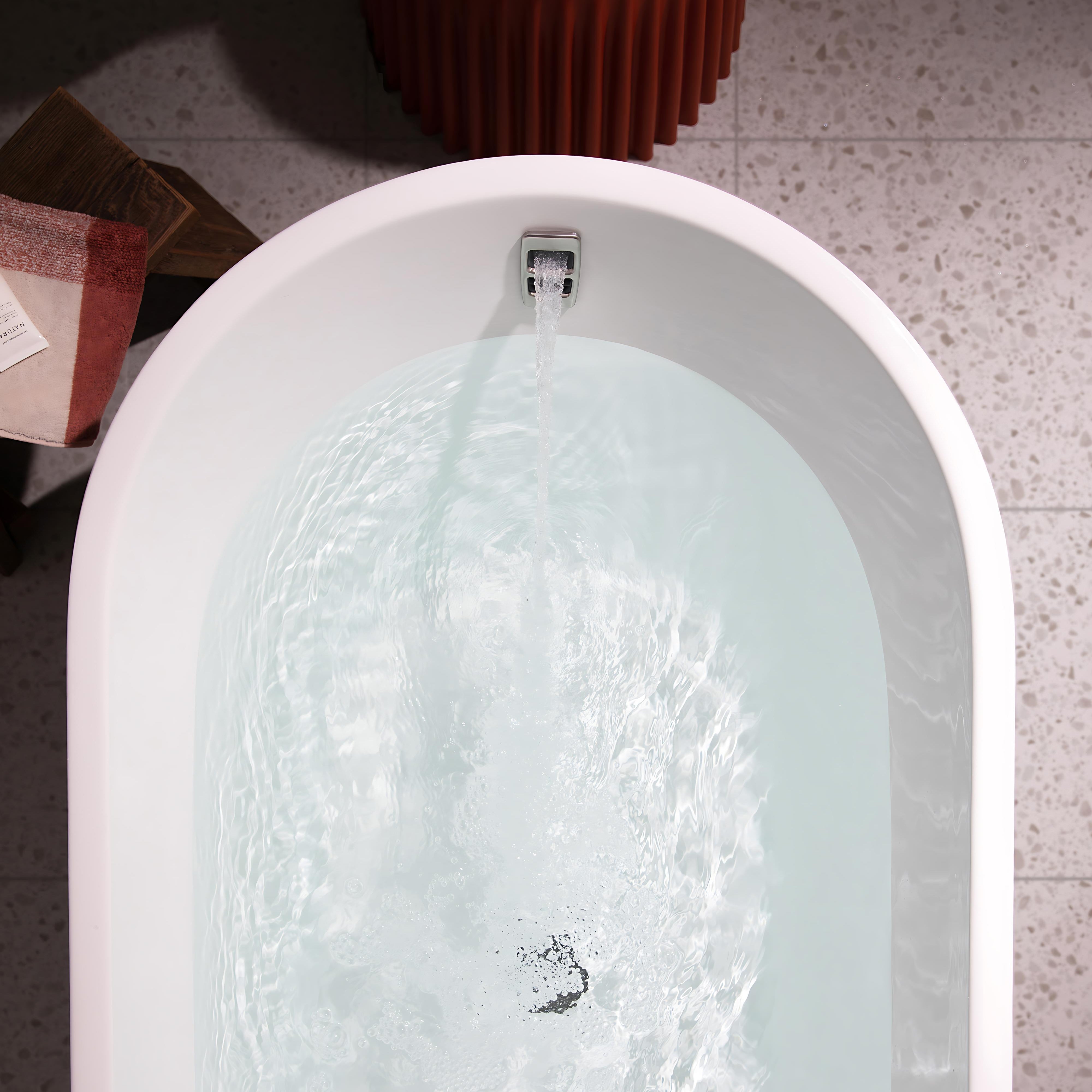 SEIMA ARKO 120 FREESTANDING BATHTUB WITH SMARTFILL SYSTEM MATTE WHITE (AVAILABLE IN 1500MM AND 1700MM)