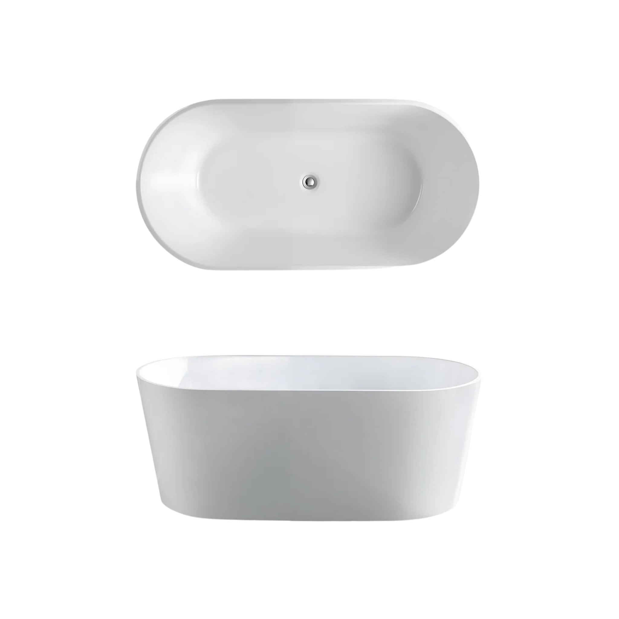 SEIMA LIMNI 101 FREESTANDING BATHTUB WITH SMARTFILL SYSTEM GLOSS WHITE (AVAILABLE IN 1500MM AND 1700MM)