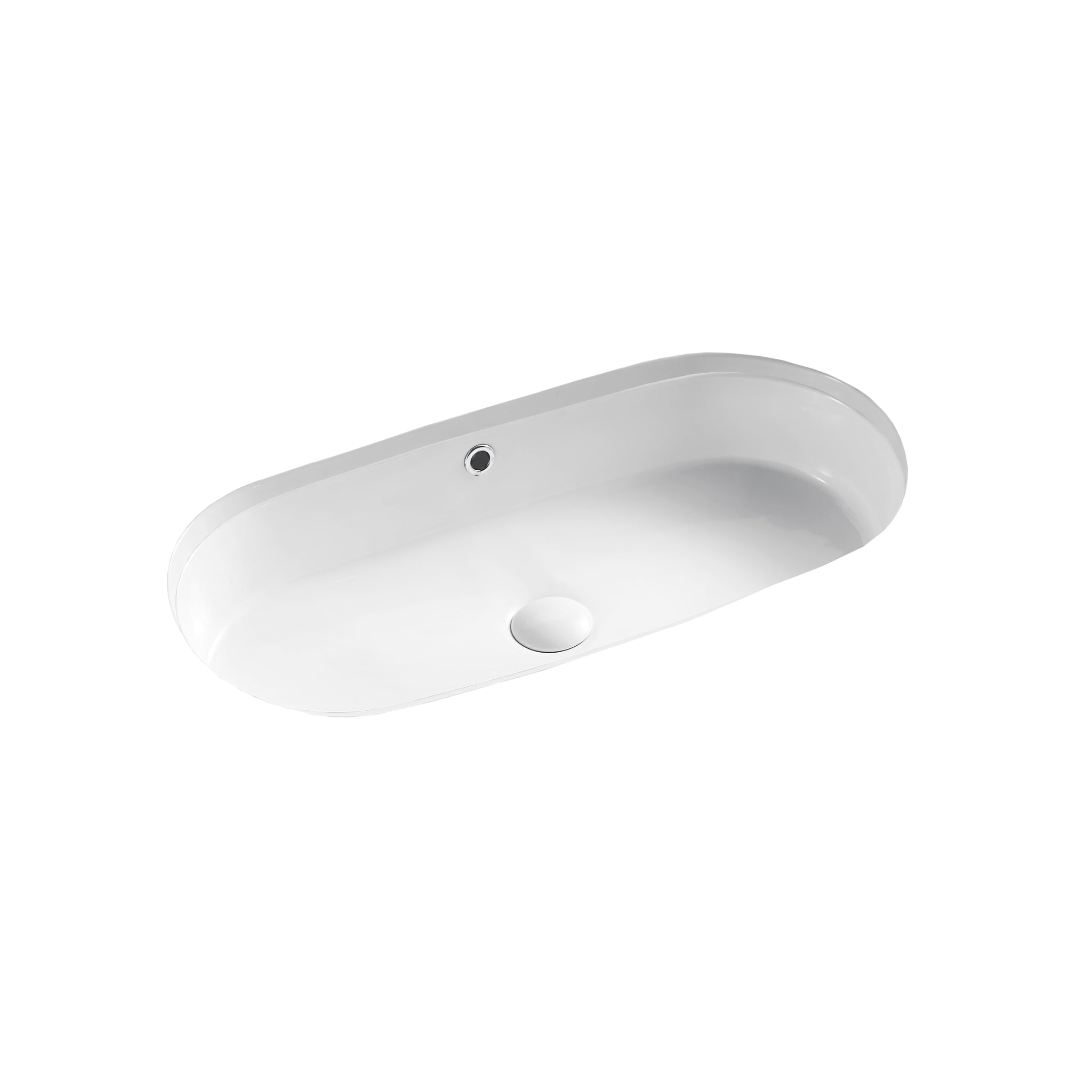 SEIMA ARKO 680 UNDER COUNTER BASIN WITH OVERFLOW GLOSS WHITE 680MM