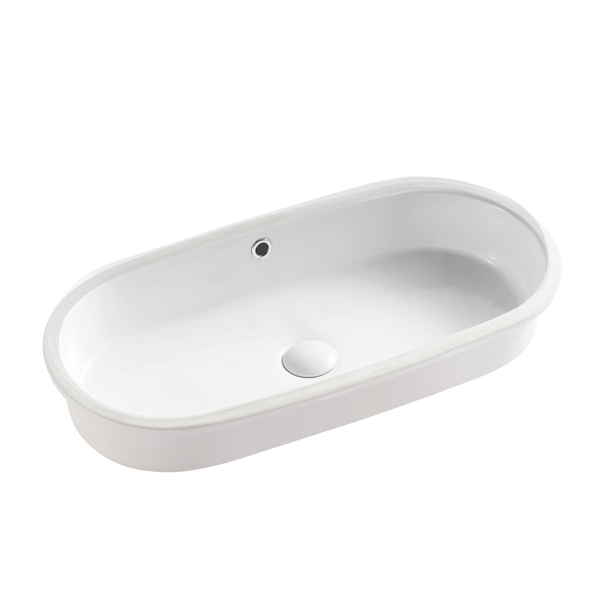 SEIMA ARKO 680 UNDER COUNTER BASIN WITH OVERFLOW GLOSS WHITE 680MM