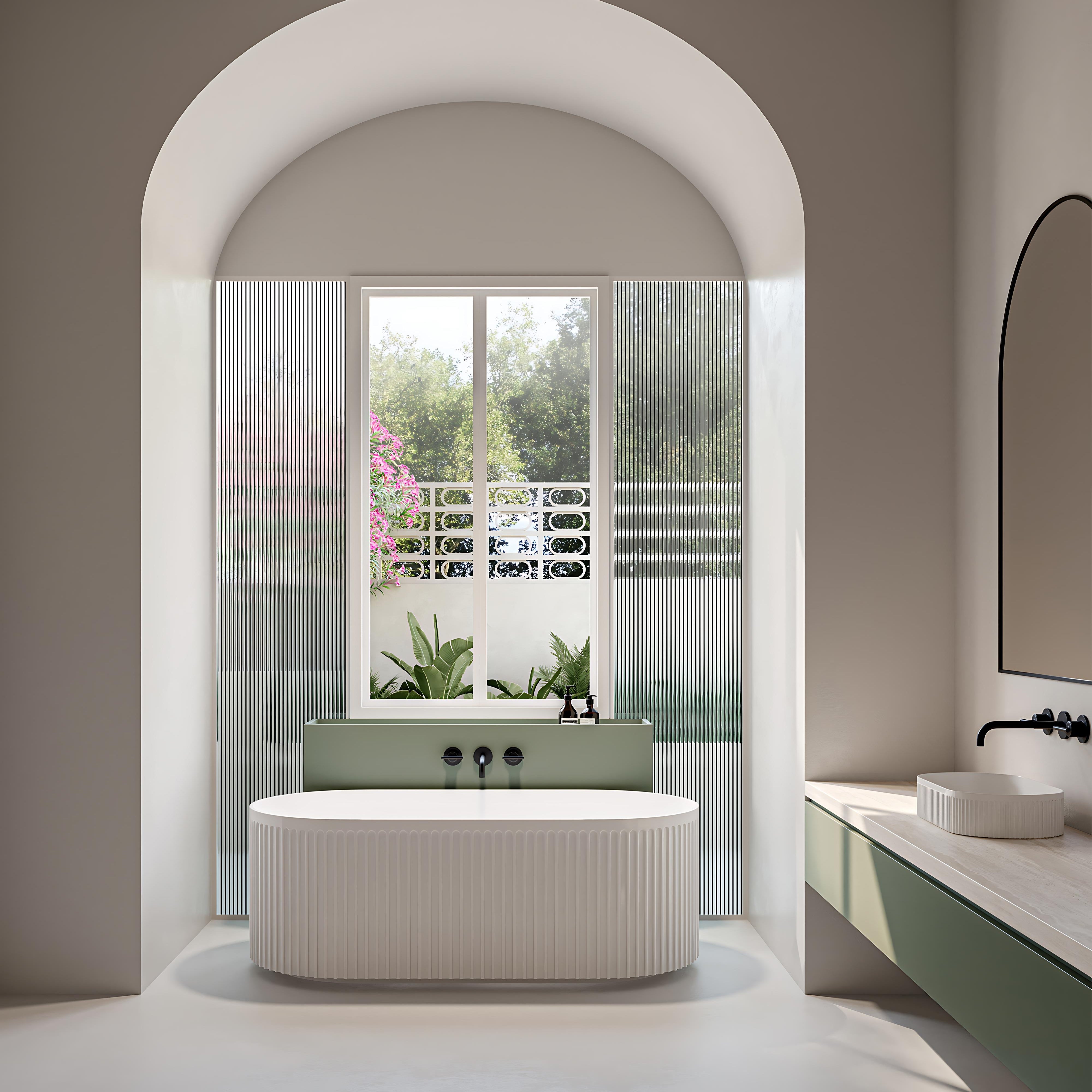 SEIMA CLEO 100 FREESTANDING BATHTUB MATTE WHITE (AVAILABLE IN 1500MM AND 1700MM)