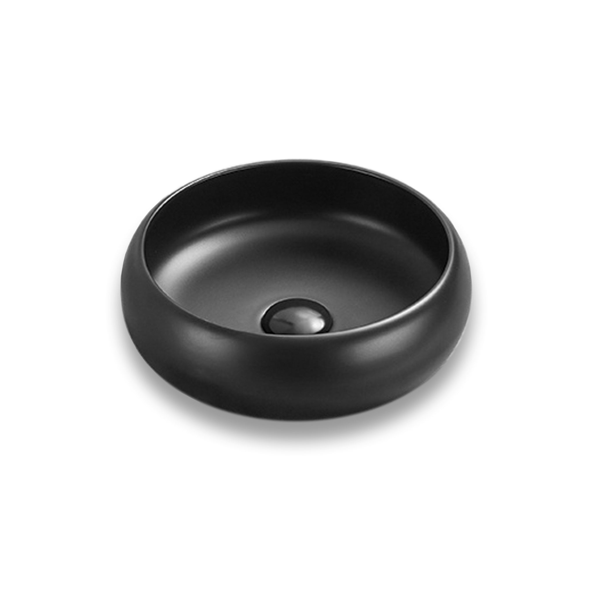 SEIMA ARKO 361 ABOVE COUNTER BASIN SILK MATTE BLACK 360MM