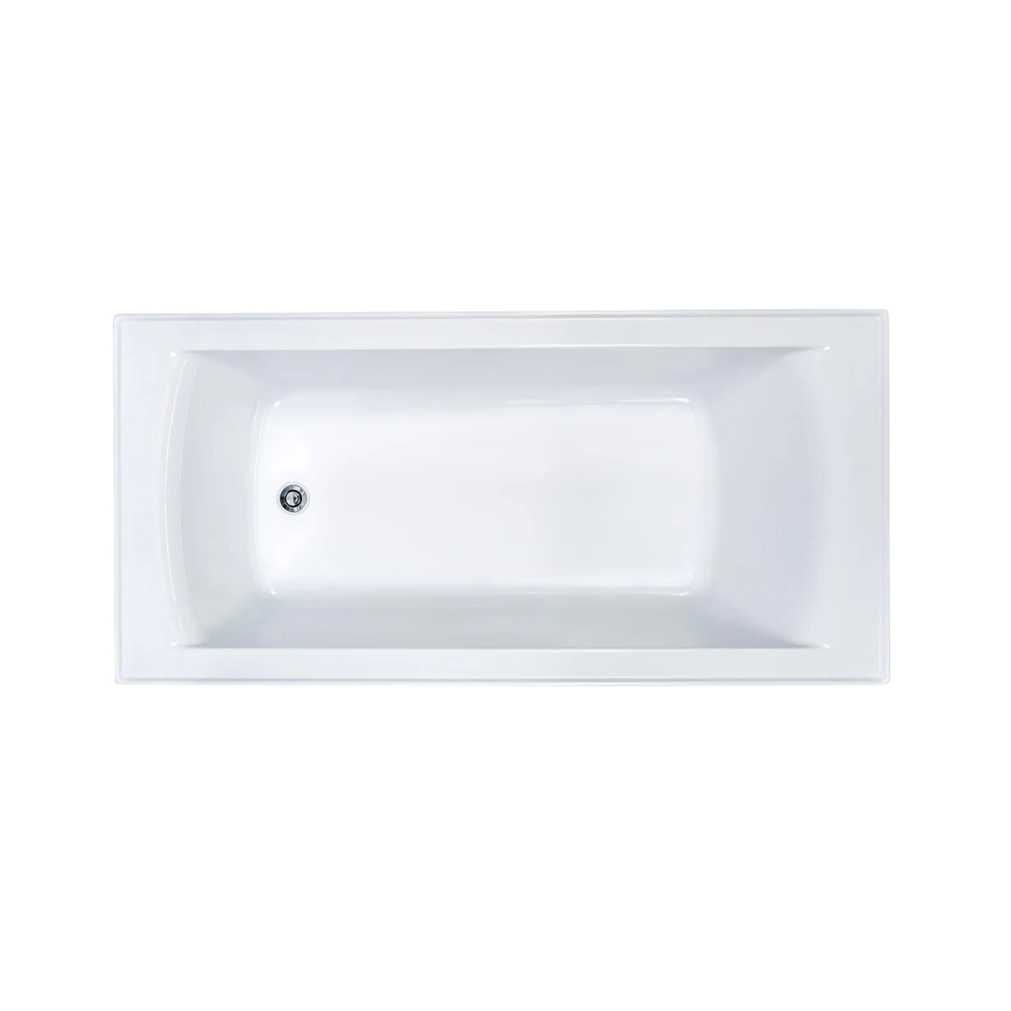 SEIMA SYROS 103 INSET BATHTUB WITH PREMIUM OVERFLOW GLOSS WHITE (AVAILABLE IN 1525MM AND 1675MM)