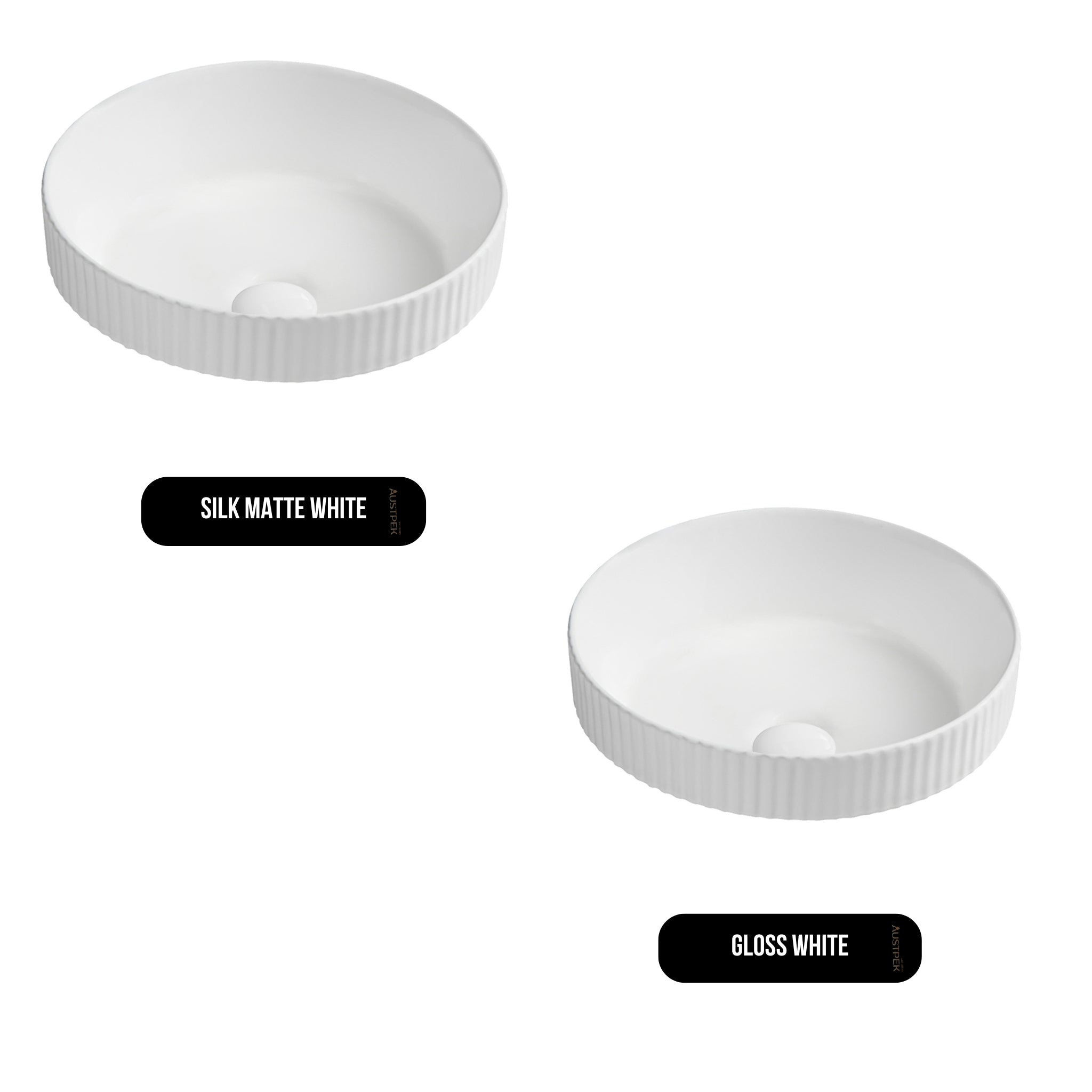 SEIMA CLEO 380 SEMI-INSET BASIN SILK MATTE WHITE 380MM