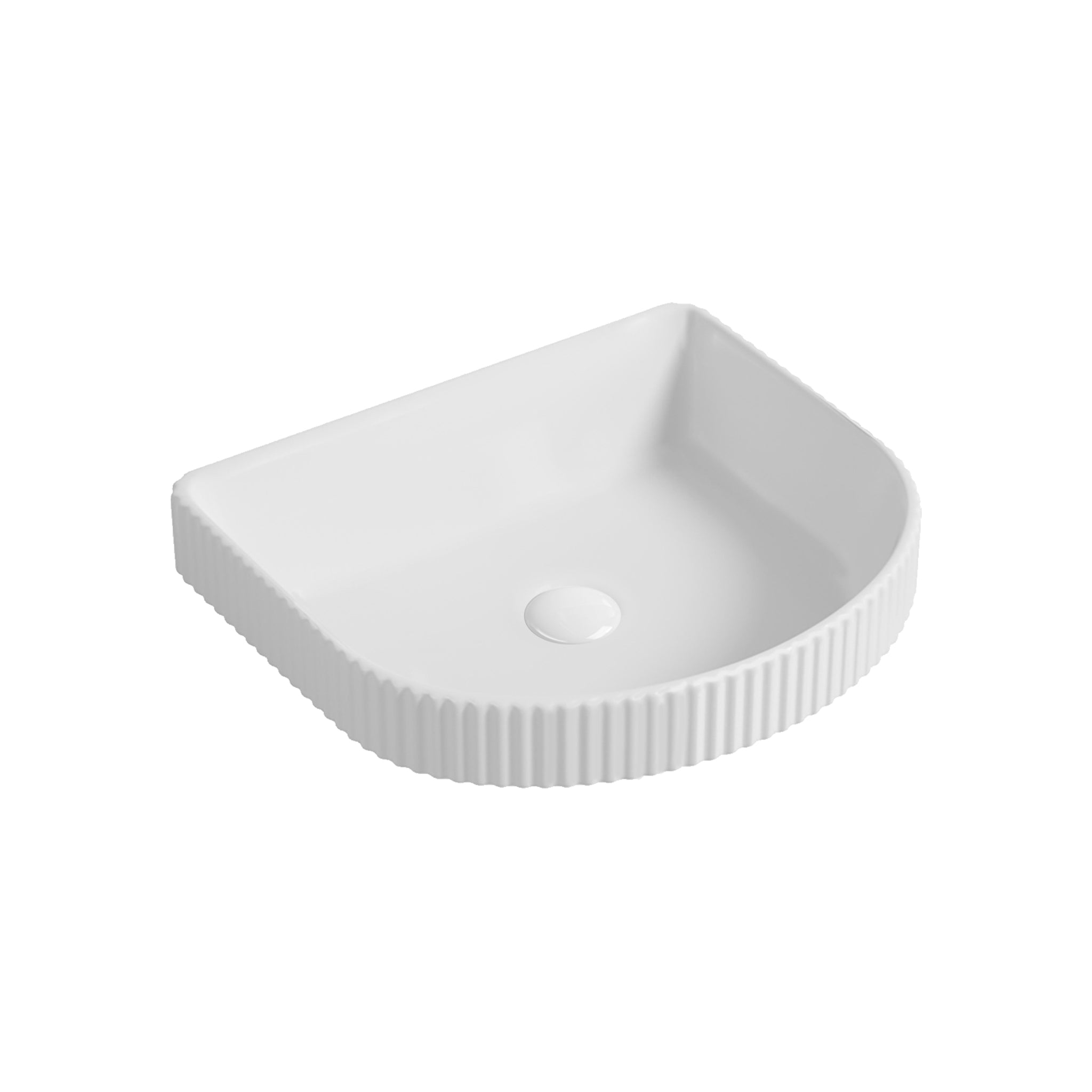 SEIMA CLEO 430 SEMI-INSET BASIN SILK MATTE WHITE 430MM