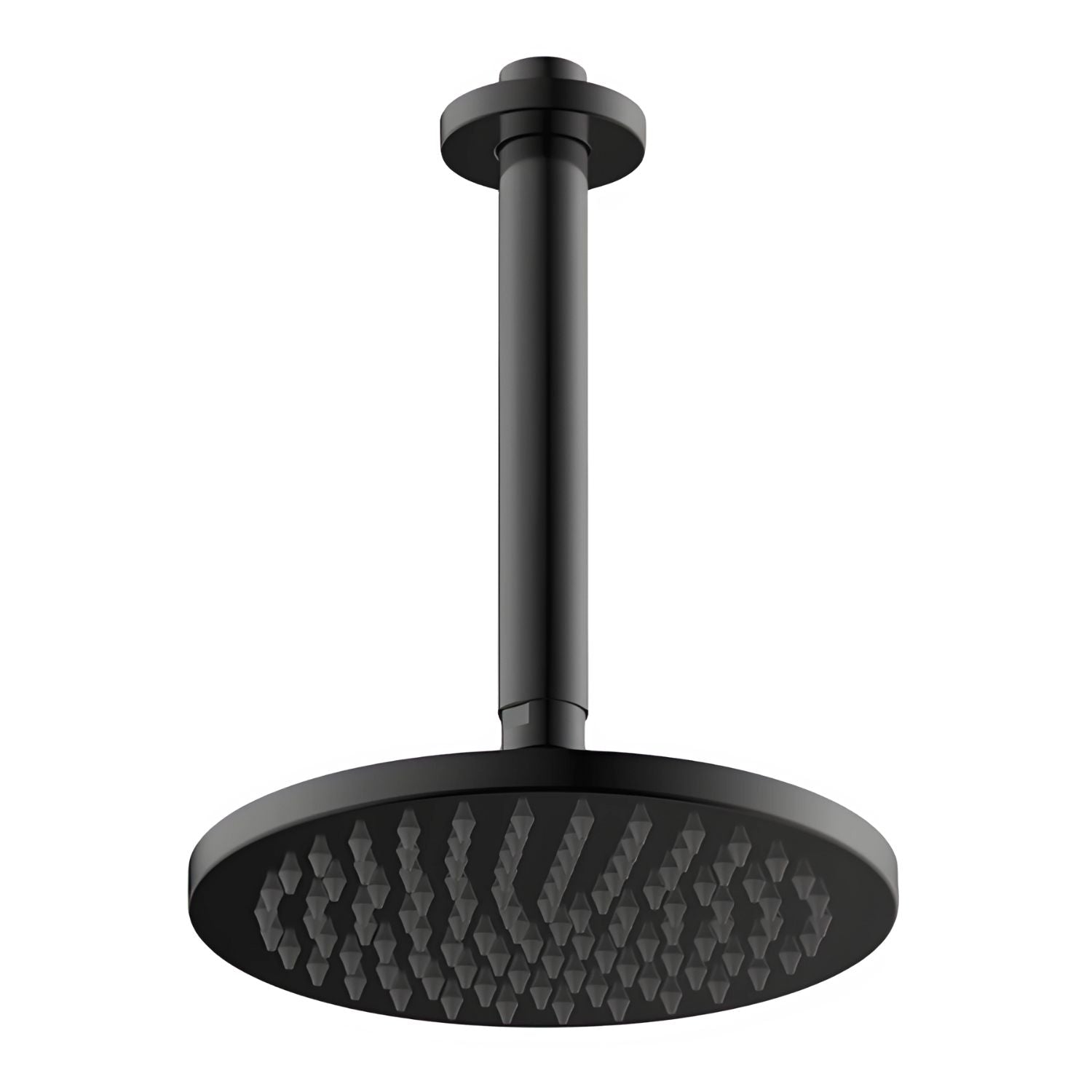 GARETH ASHTON BRASS ROUND VERTICAL SHOWER 200MM BLACK