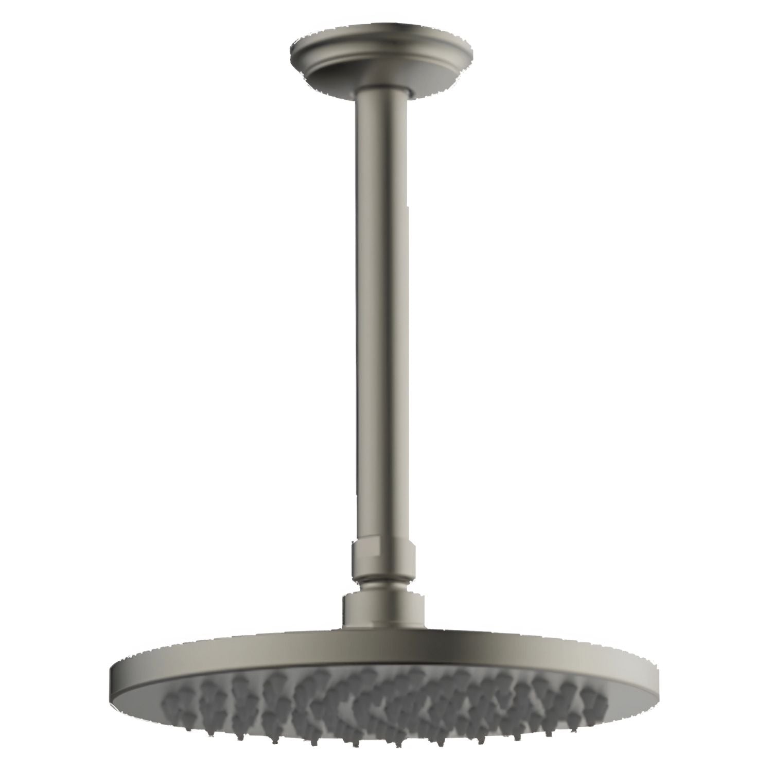 GARETH ASHTON BRASS ROUND VERTICAL SHOWER 200MM GUN METAL