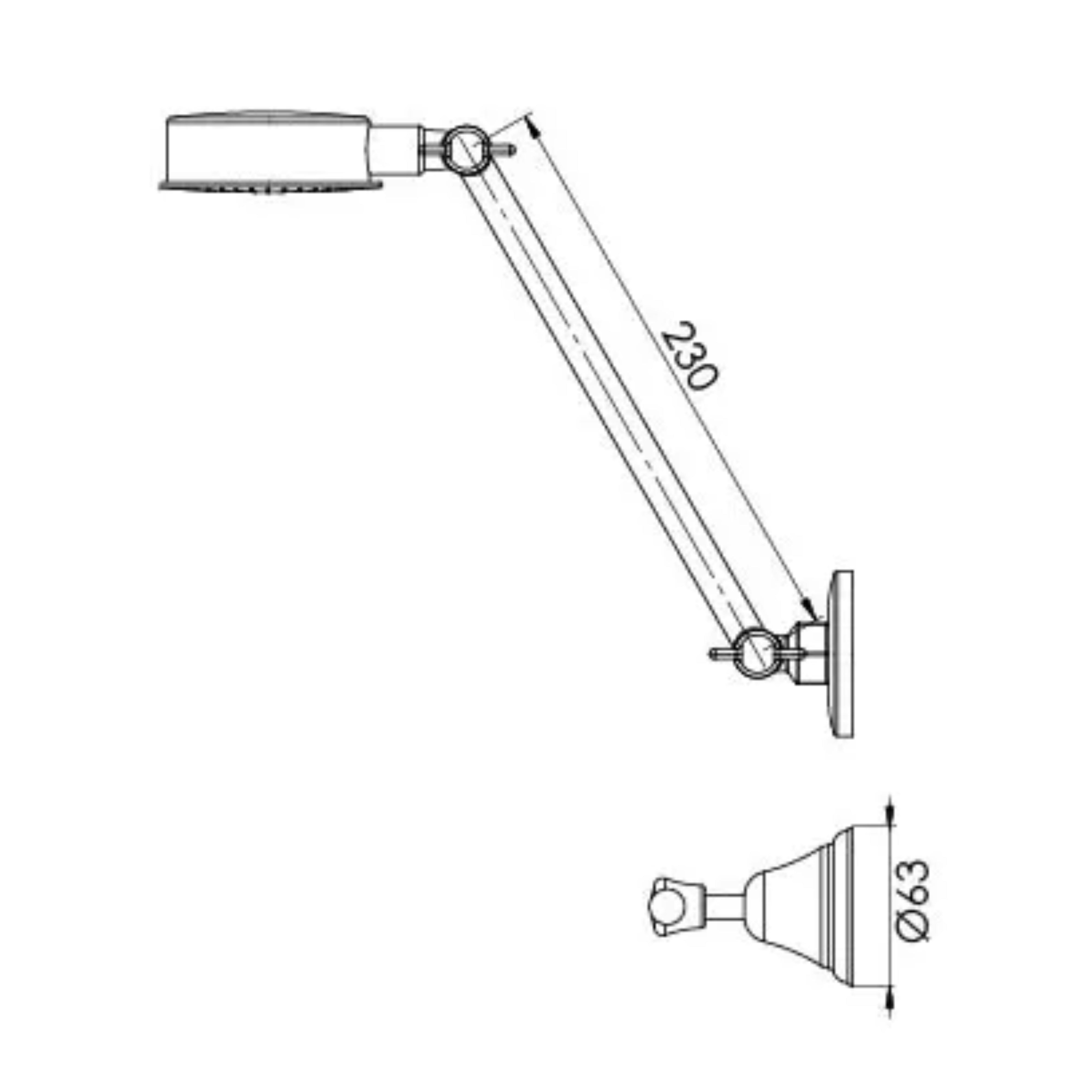 PHOENIX RHAPSODY THREE-PIECE LEVER SHOWER SET CHROME