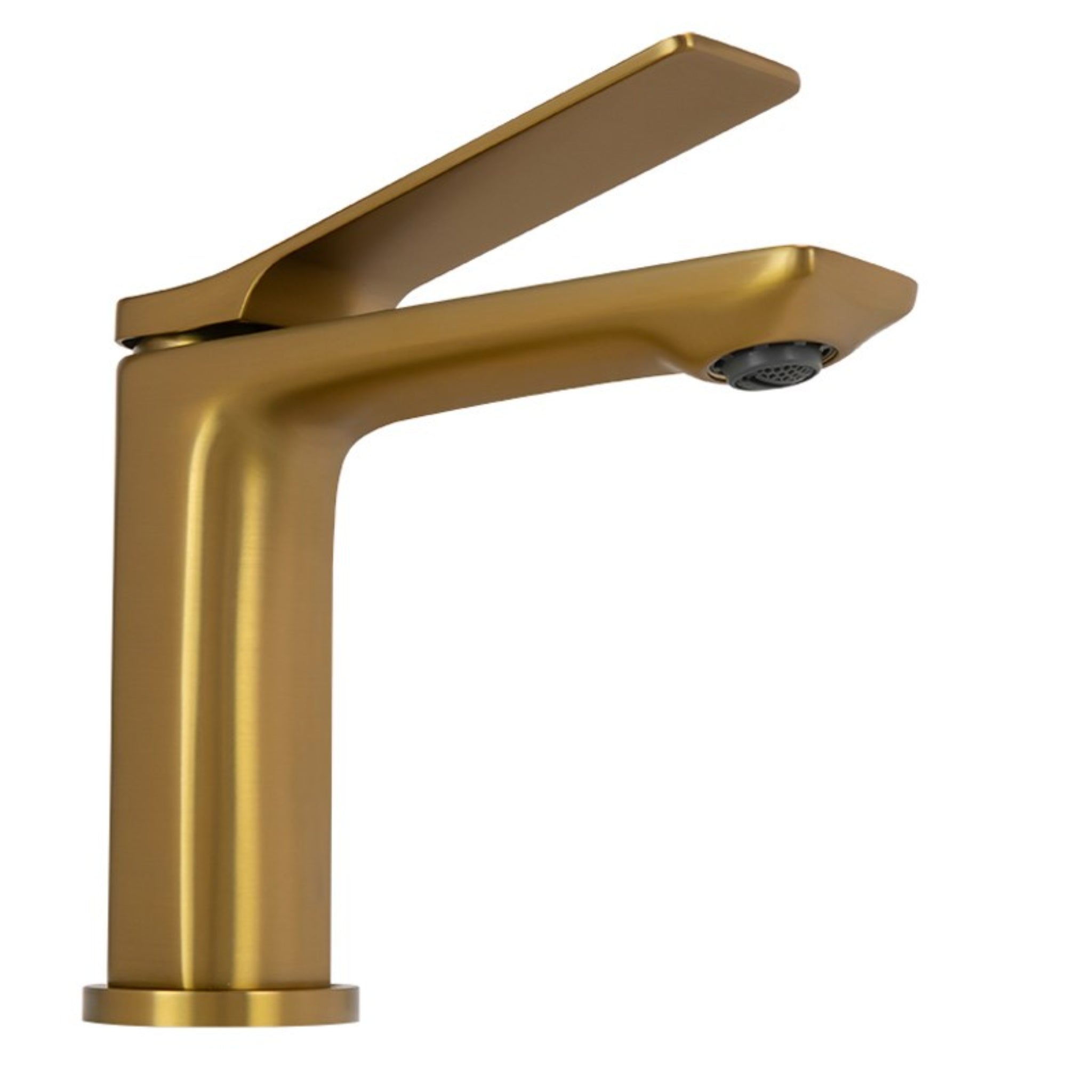 AQUAPERLA RUSHY BASIN MIXER 163MM BRUSHED BRASS